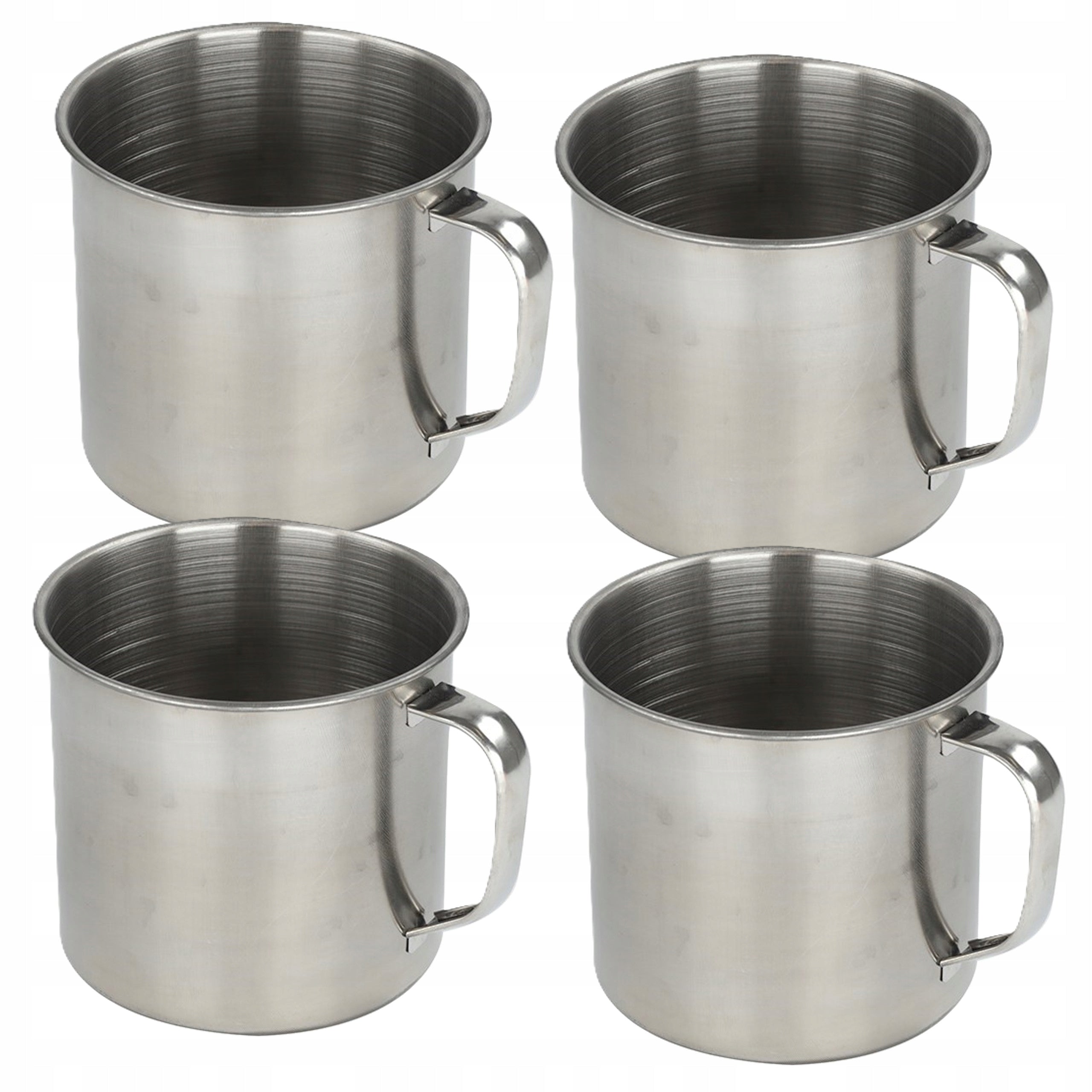 Steel mug 600ml 4 pcs hiking mugs camping biweak fish