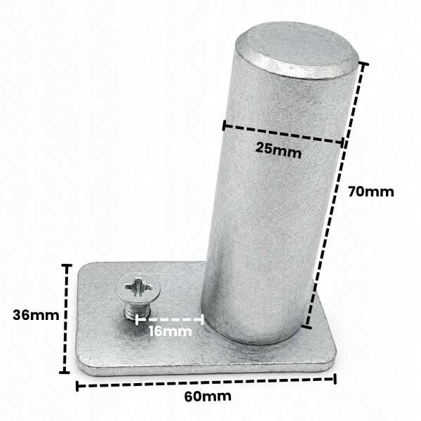 Steel pin for car lift Manufacturer code P-SWOR-0002