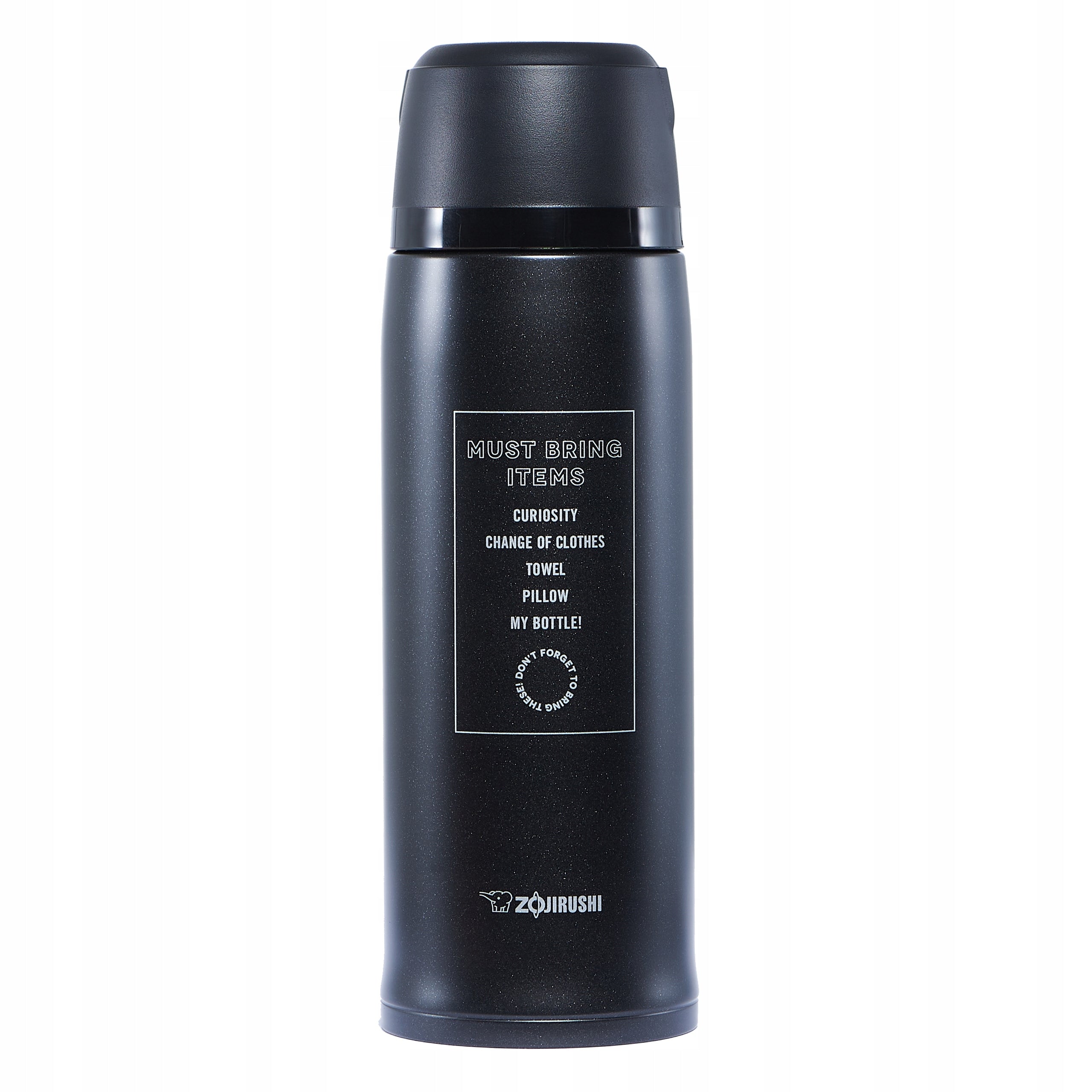 Steel thermos with mug ZOJIRUSHI SJ-JS 820ml. Color black