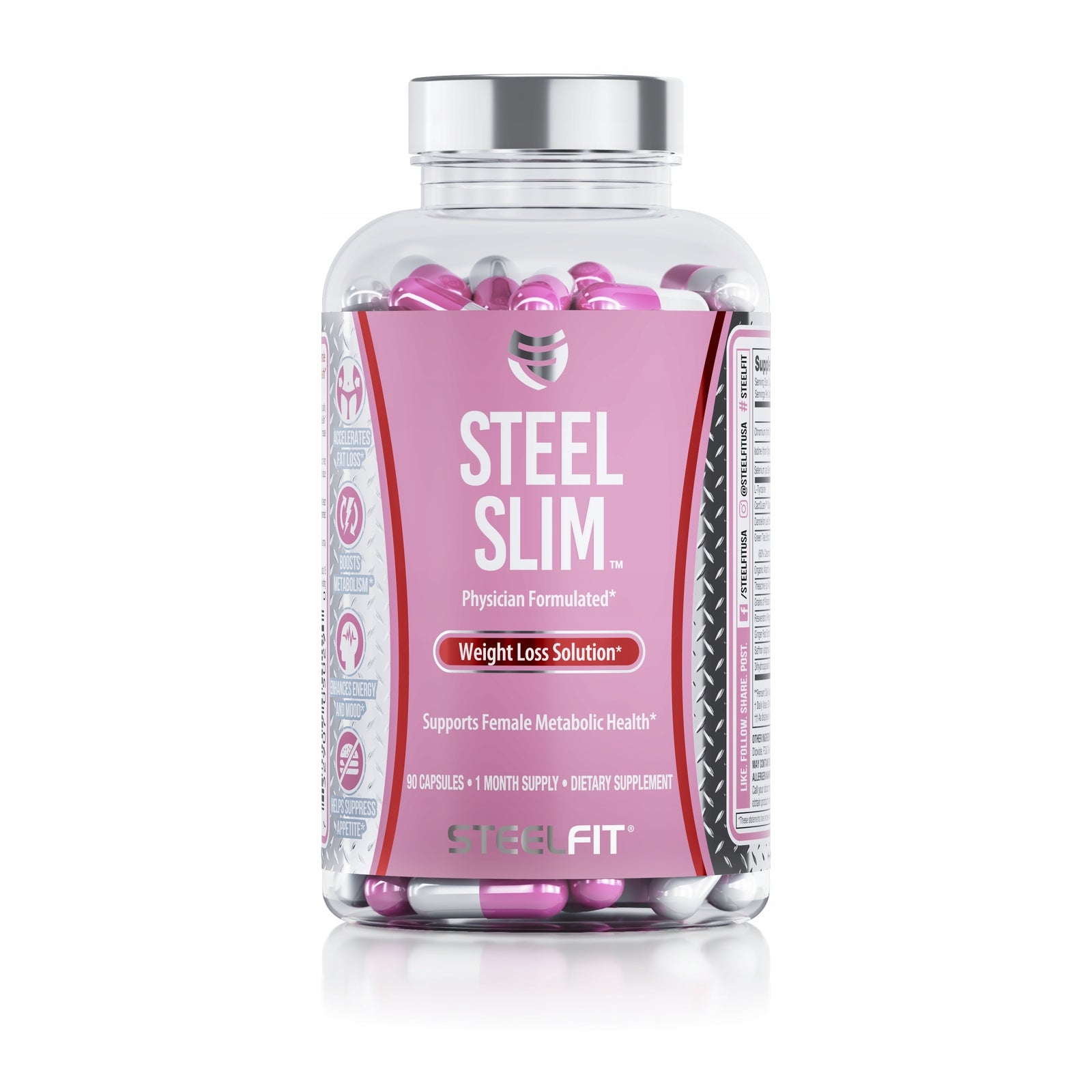 Steelfit Slim weight reducer fat burner slimming tablets women Brand SteelFit