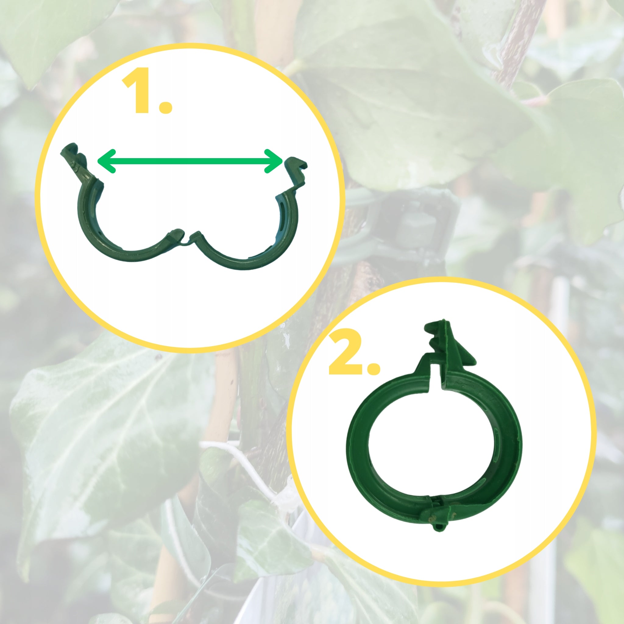 Stem clips for tomatoes, beans, cucumbers, strong, reusable, 1000 pcs Number of pieces 1000 pcs