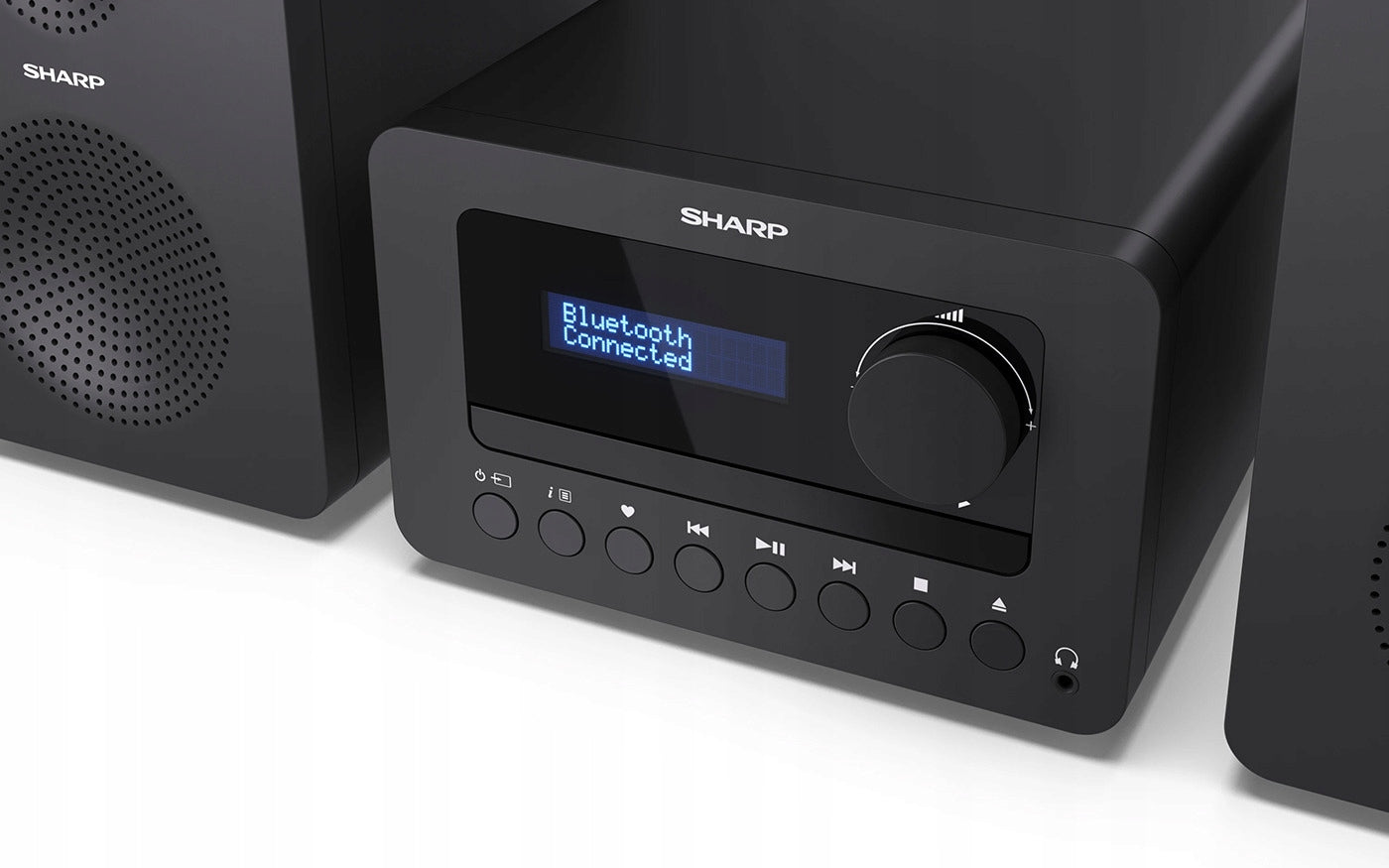 Stereo Tower Sharp XL-B520 Black Bluetooth AUX DAB+ FM USB CD 2x10 W Manufacturer code XL-B520 BK