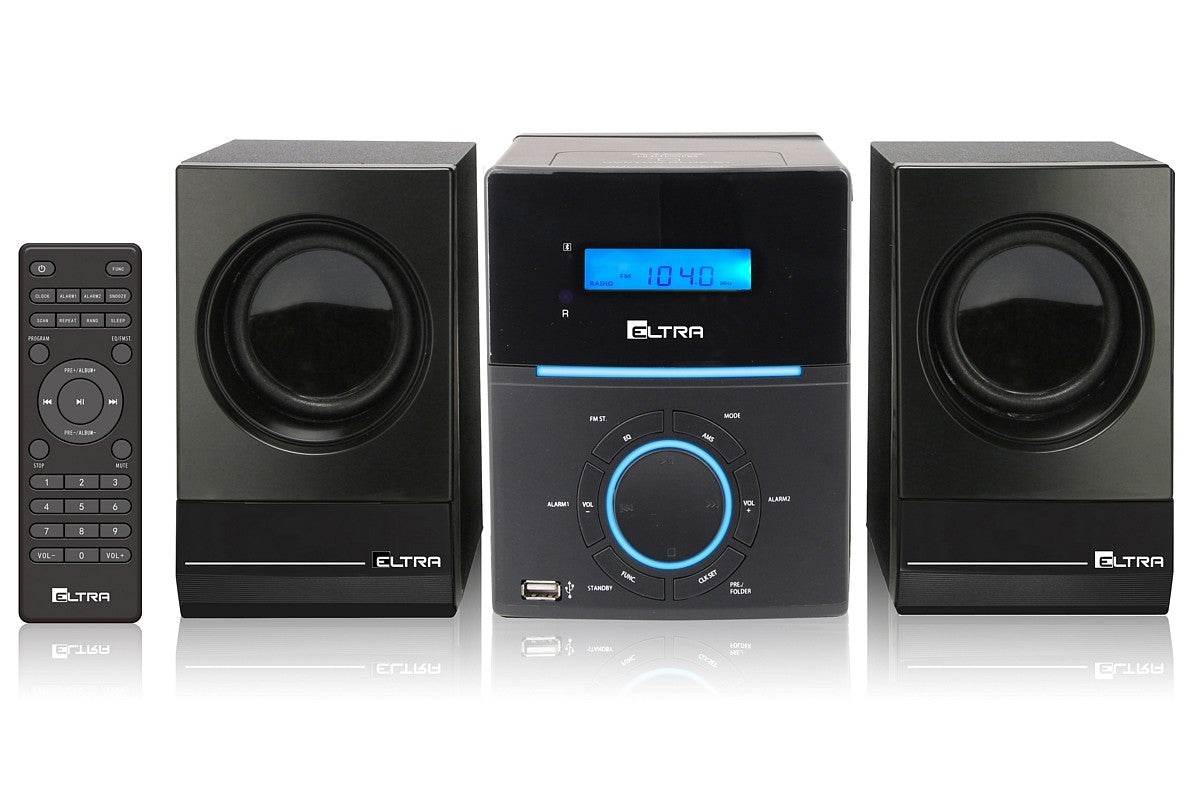 Stereo tower Eltra NEPTUN Blue 3060BT BLUETOOTH CD MP3 USB MP3 black