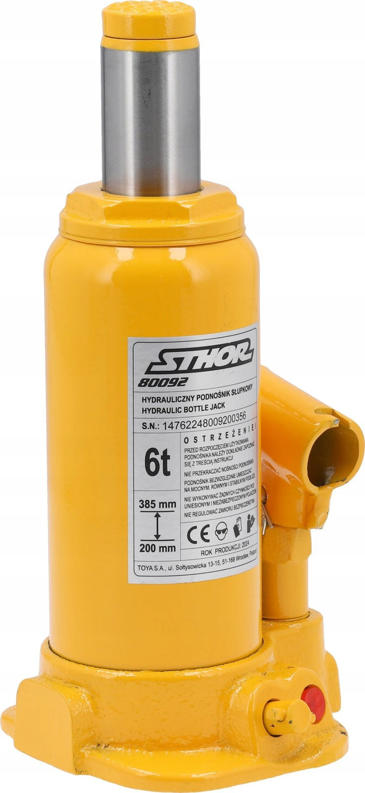 Sthor hydraulic piston lift 6T 80092 Minimum lifting height 200 mm