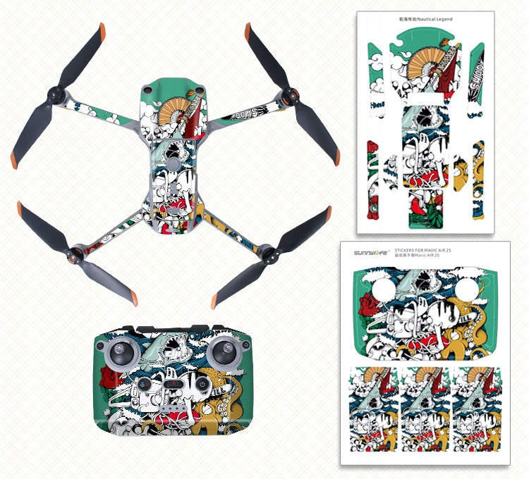 Sticker set Sticker DJI MAVIC AIR 2S - Sailing