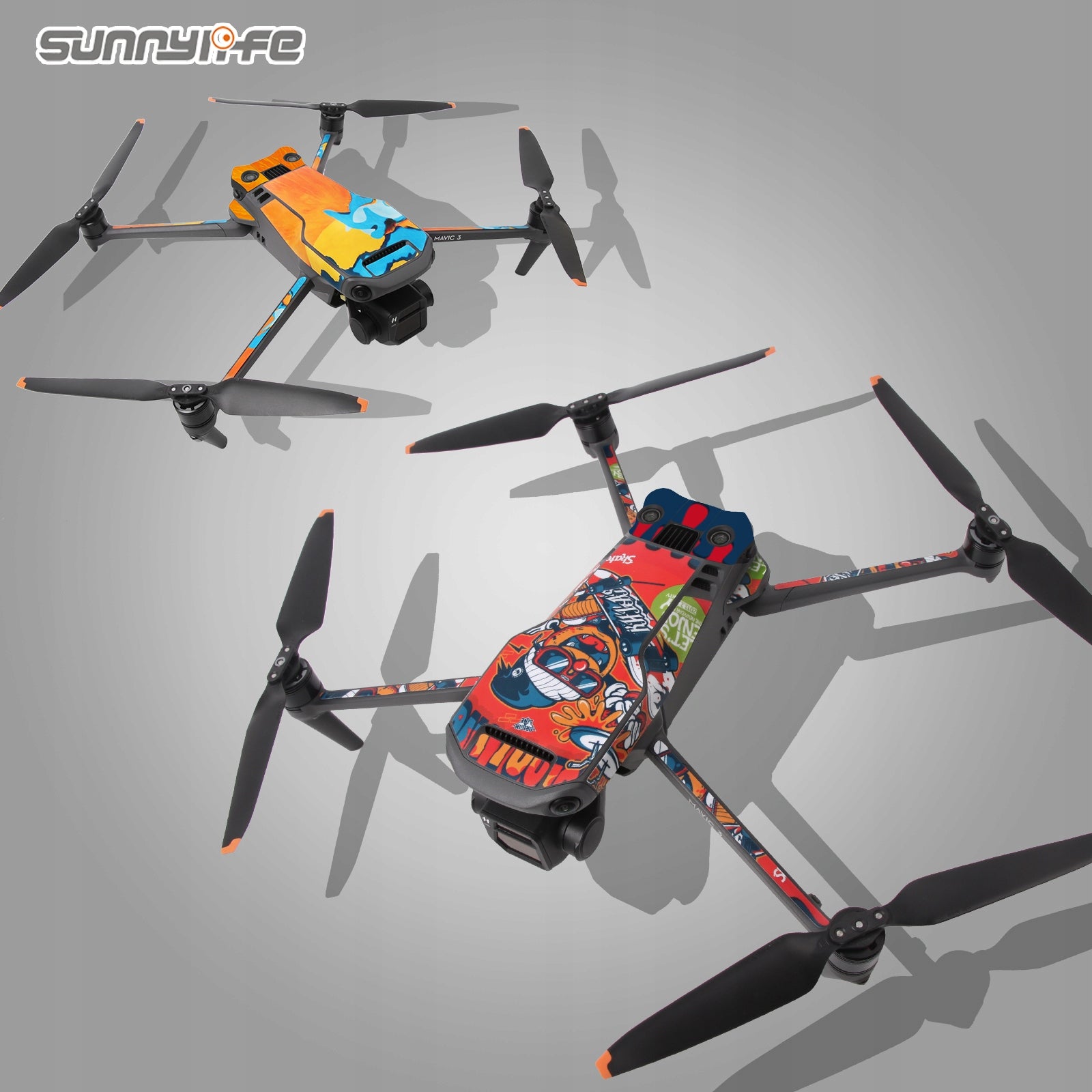 Sticker set Sticker SUNNYLIFE for DJI MAVIC 3 - Red Carbon (M3-TZ89-10) Manufacturer code M3-TZ89-10