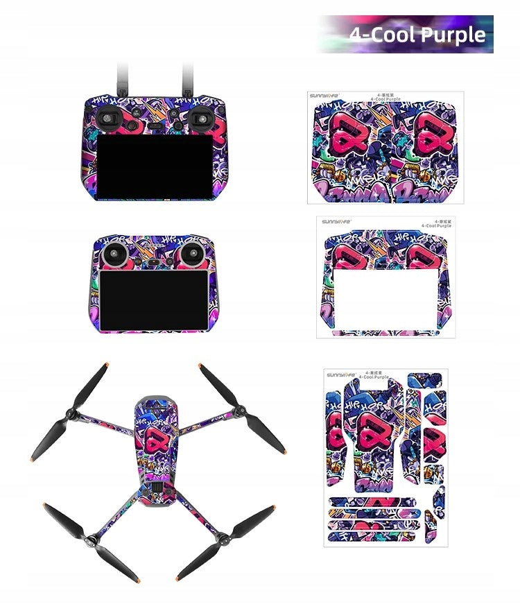 Sticker set Sticker for DJI MAVIC 3 PRO + DJI RC PRO drone (M3P-TZ577) Brand Sunnylife