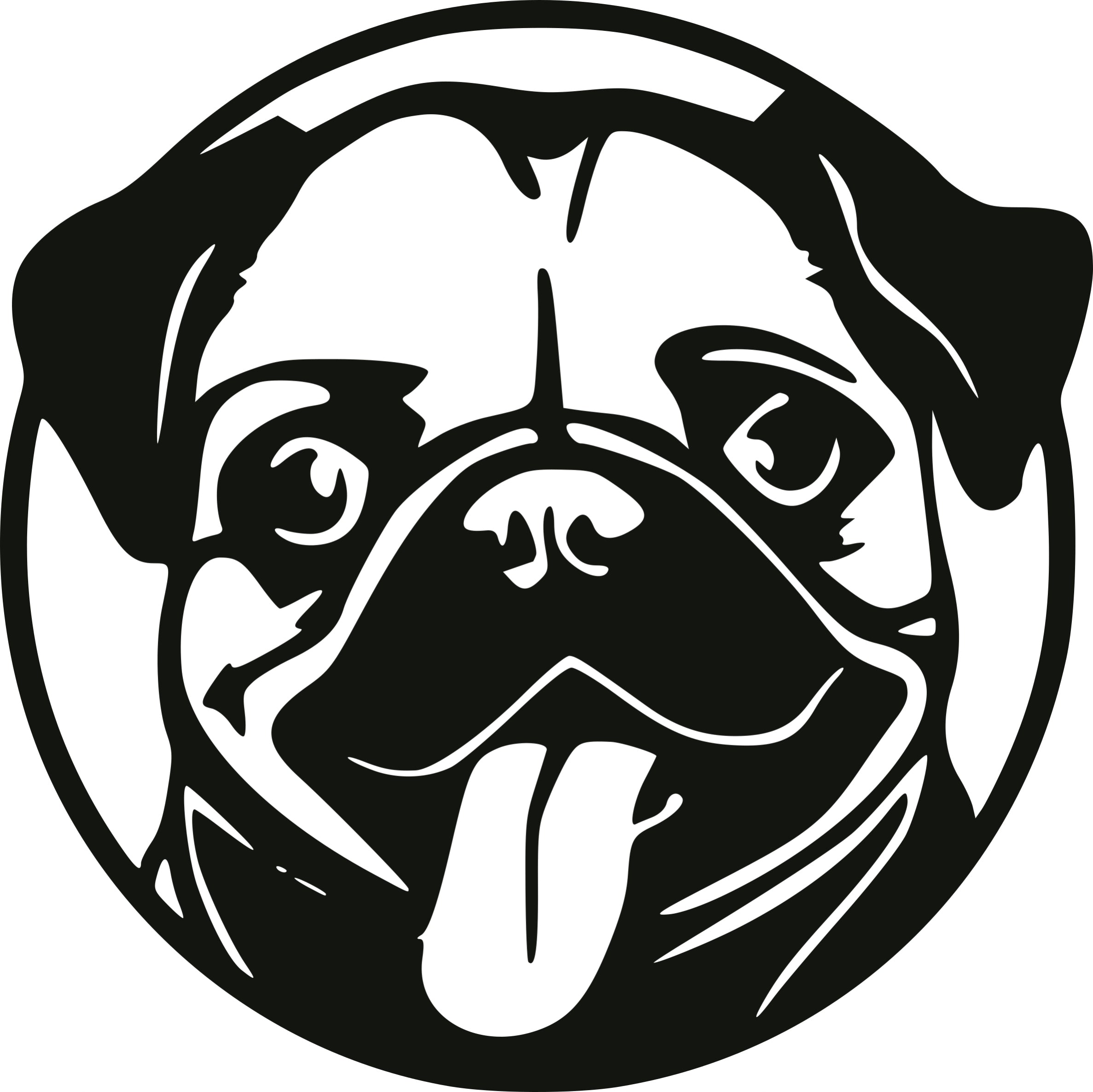 Sticker without background car motorcycle laptop glass MOPS 18 x 18,0 cm