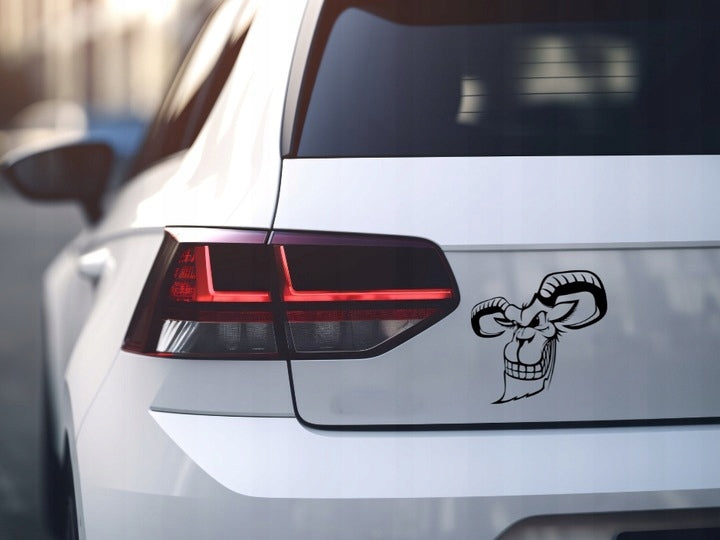 Sticker without background for car FURIOUS BULL WITH HORNS 18 x 18,4 cm EAN (GTIN) 5904933320257