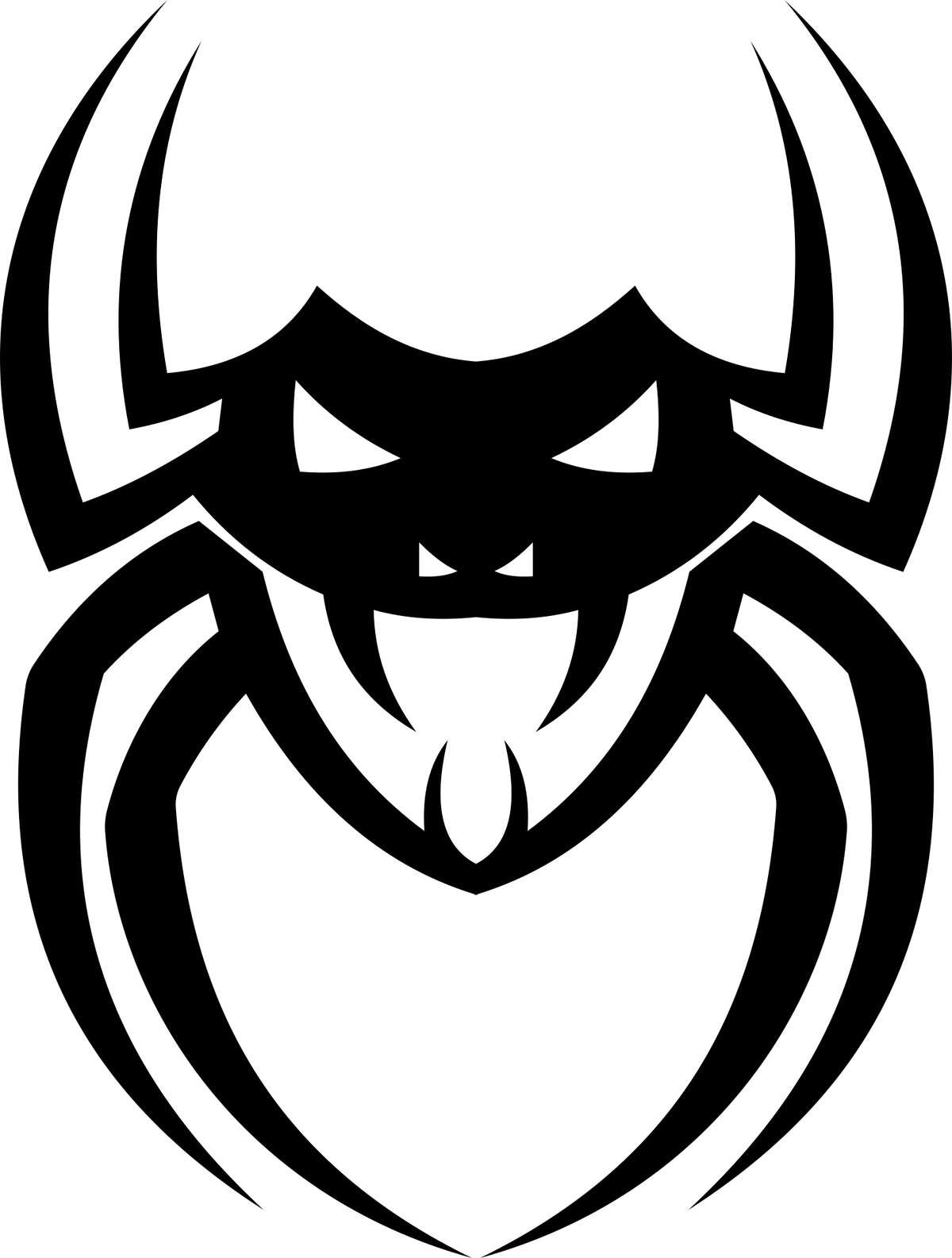 Sticker without background for car SPIDER 21 x 15,9 cm