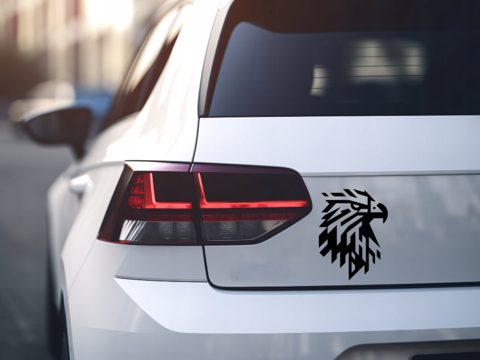 Sticker without background for car motorcycle trunks GEOMETRIC EAGLE 15 x 11,3 cm EAN (GTIN) 5906379671689