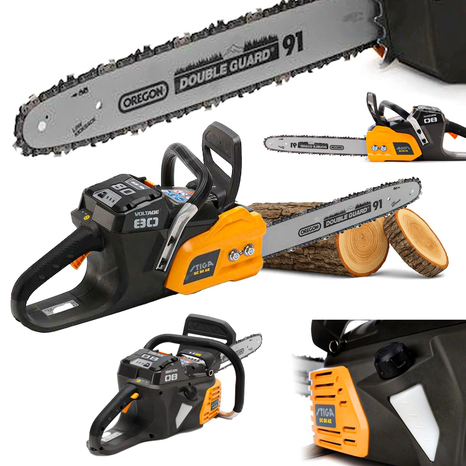 Stiga SC 80 AE Cordless Chainsaw 16" 80V 11m/s 4,5kg