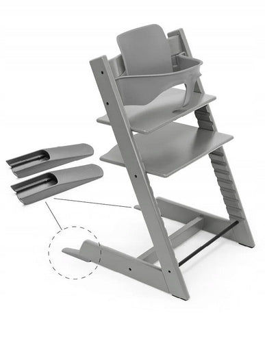 Stokke Seat for Tripp Trapp Baby Set Black Grey Storm Grey Brand Stokke