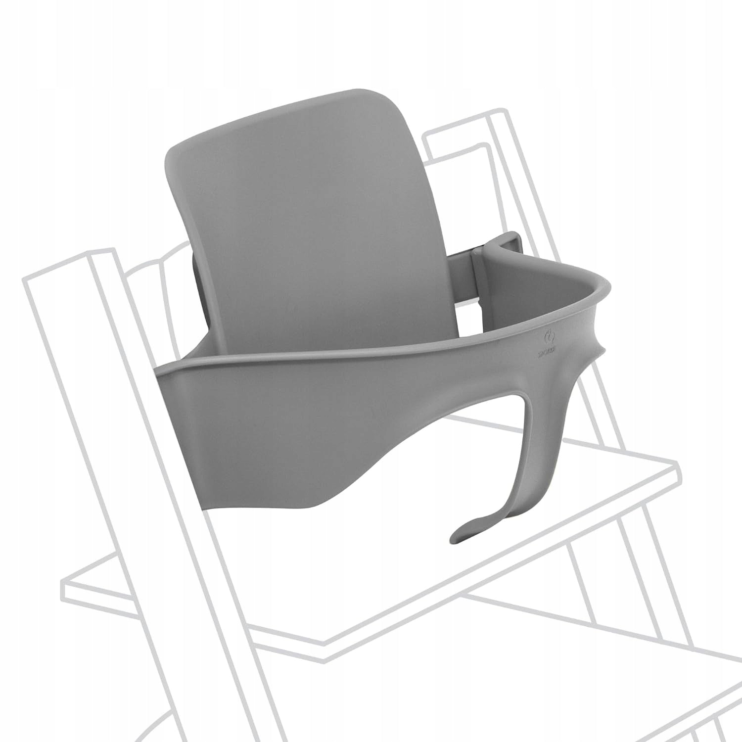 Stokke Seat for Tripp Trapp Baby Set Black Grey Storm Grey
