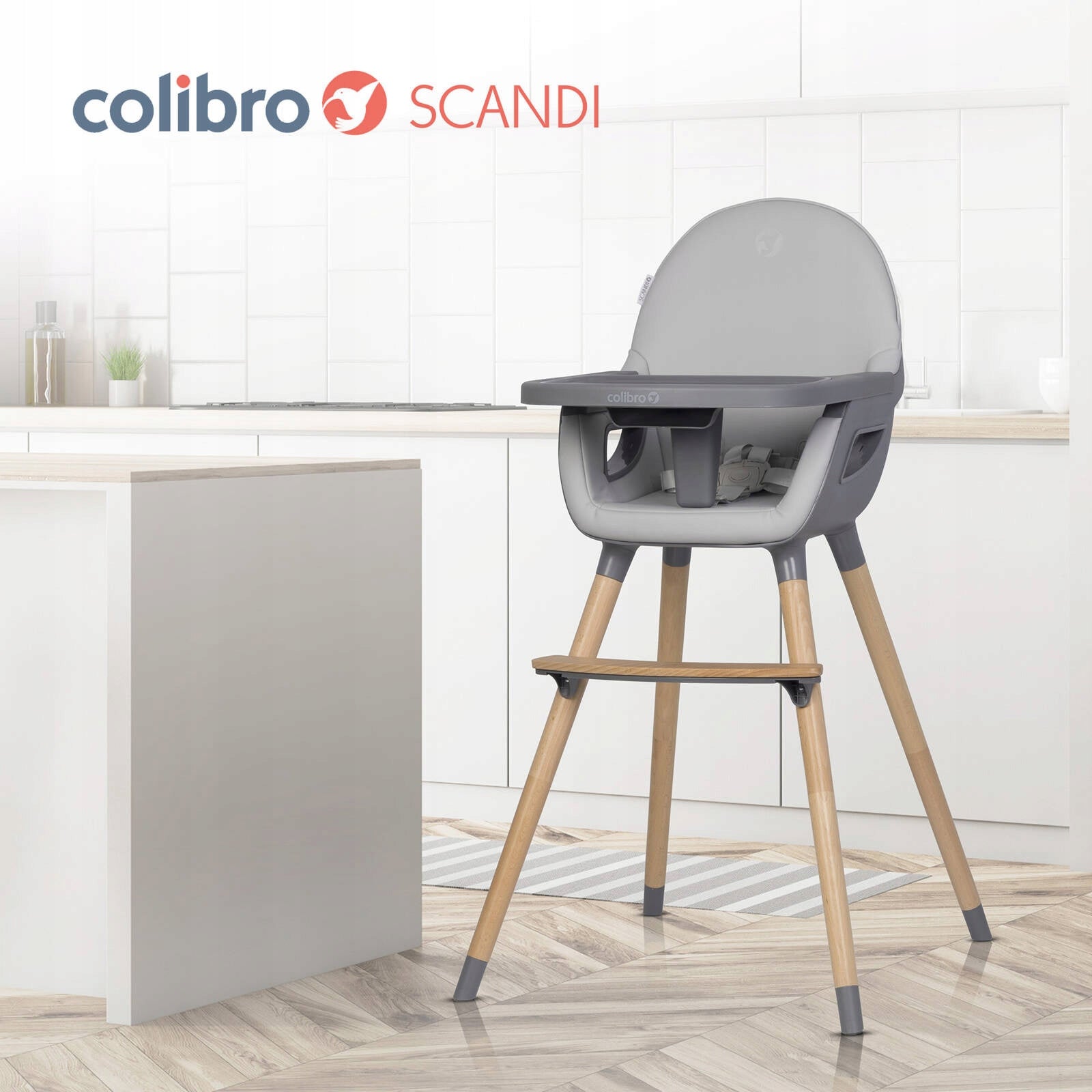 Stolička na kŕmenie Colibro Scandi - Agava Manufacturer code Krzesełko do karmienia 3w1 COLIBRO SCANDI