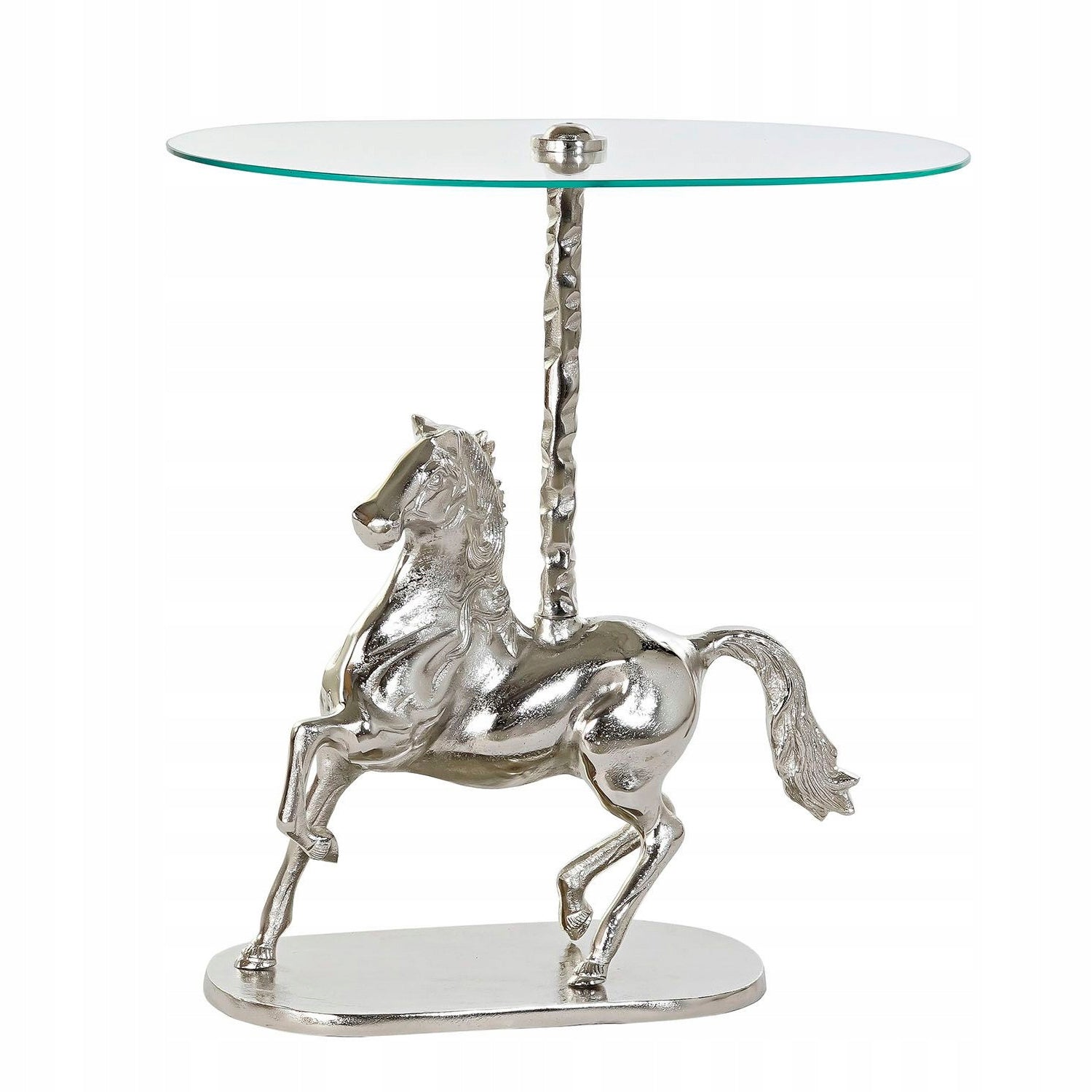 Seiteninsel DKD Home Decor, Aluminium/Glas, (54 x 39 x 57 cm)