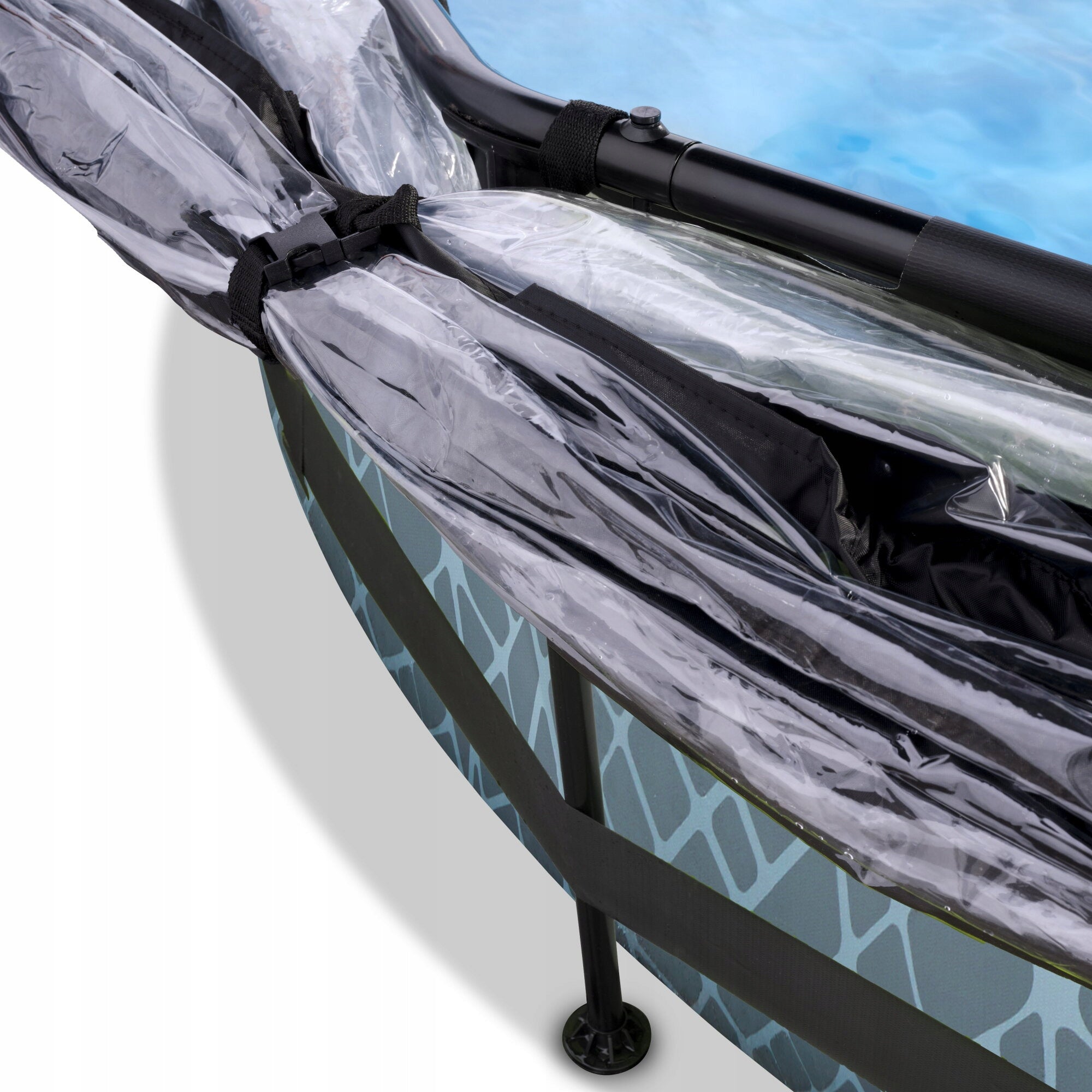 Stone EXIT ø300x76cm Swimming Pool with Filter Pump and Dome - Grey Manufacturer code 30.32.10.00