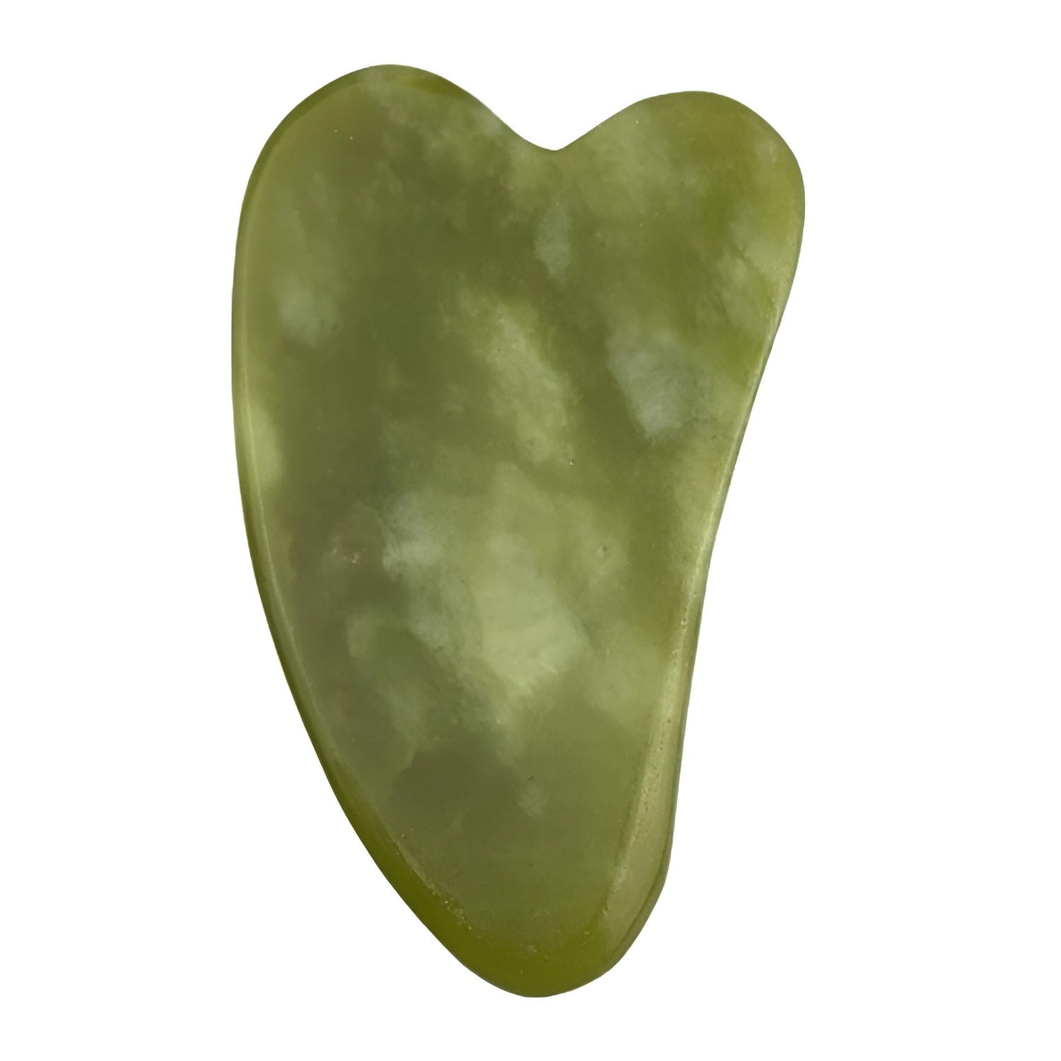 Stone Jade Gua Sha Tile Green Natural Lifting Massager Color green