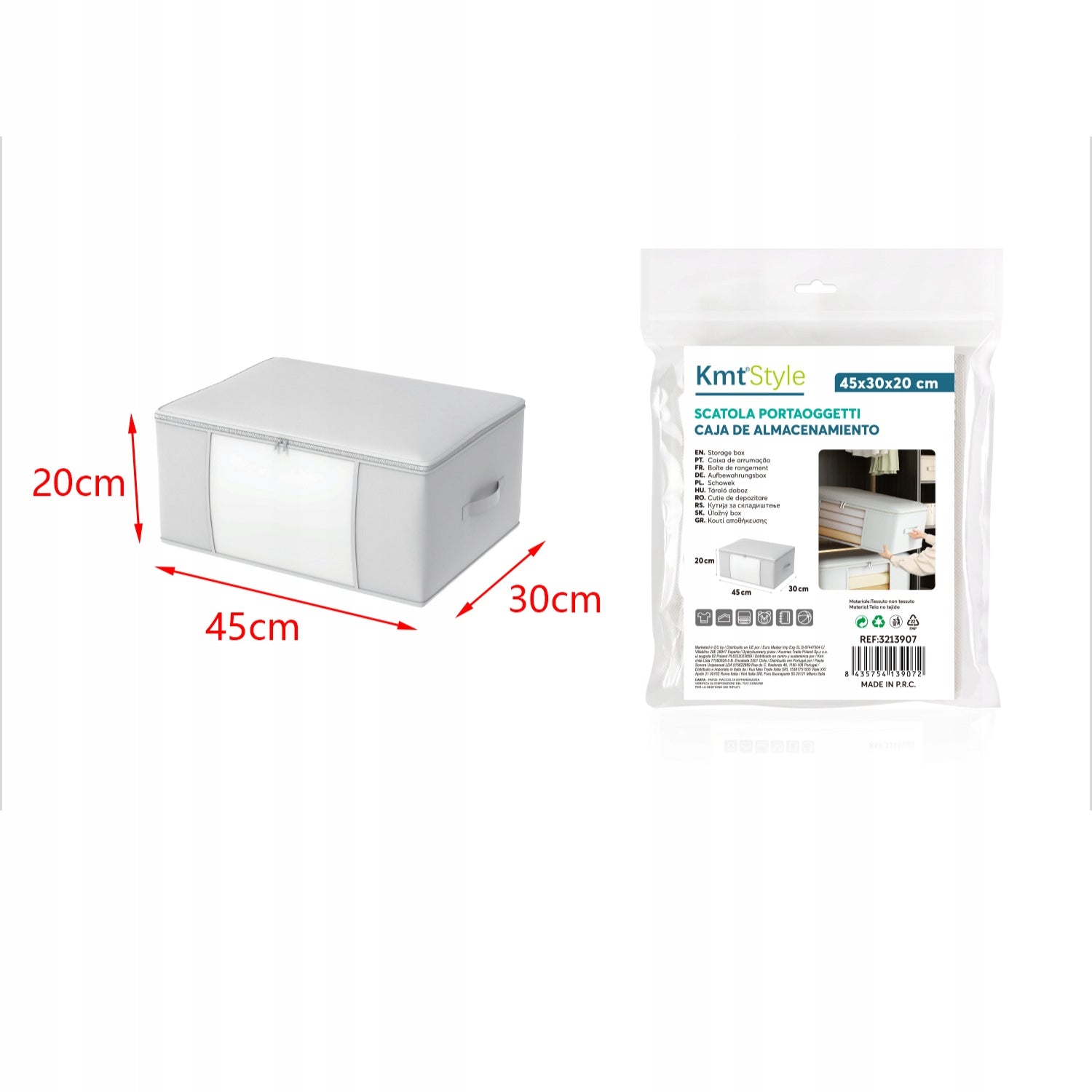 Storage container 45x30x20 cm with lock Packaging status original