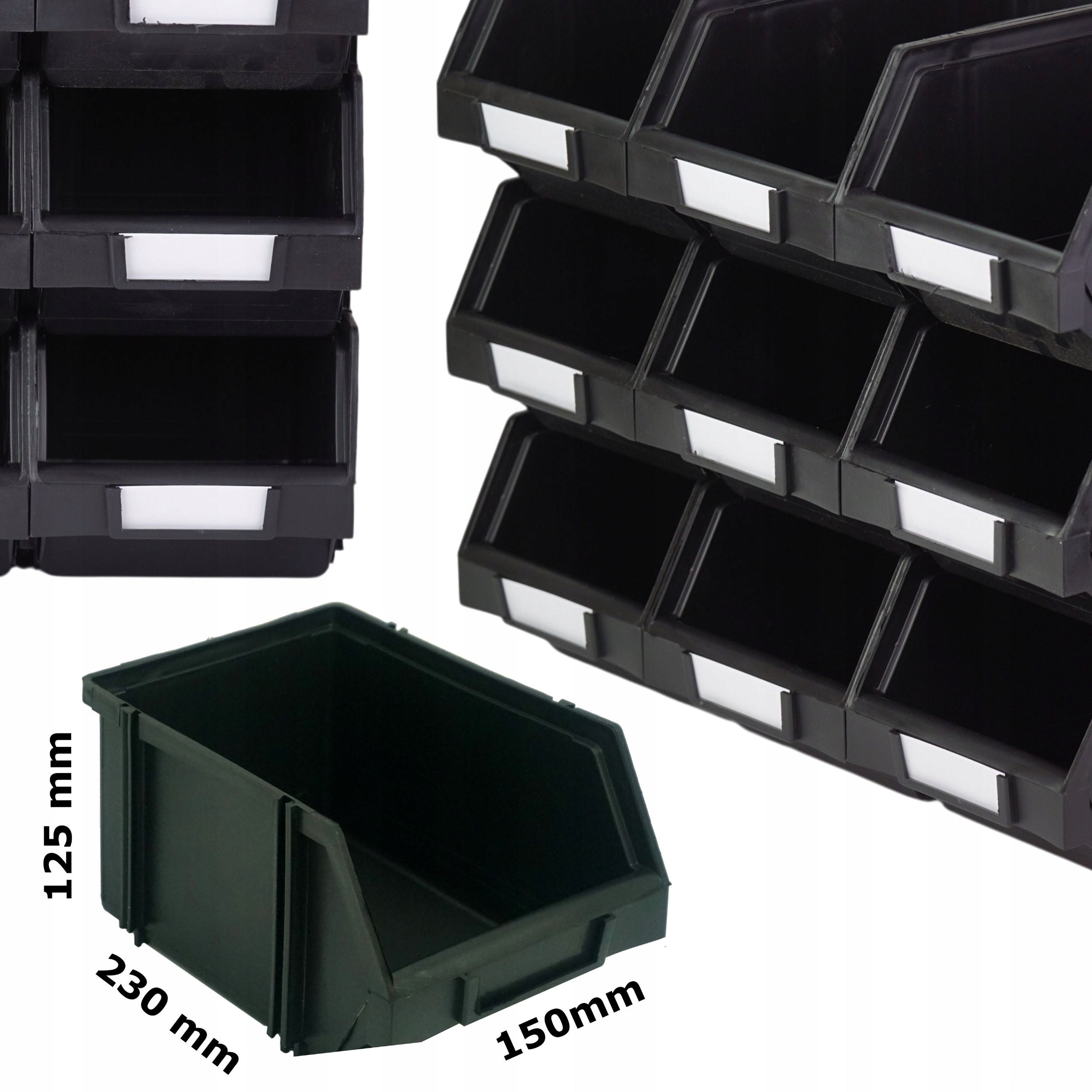 Storage containers 230x150x125 Modular workshop rack + labels x9 EAN (GTIN) 5906583714196