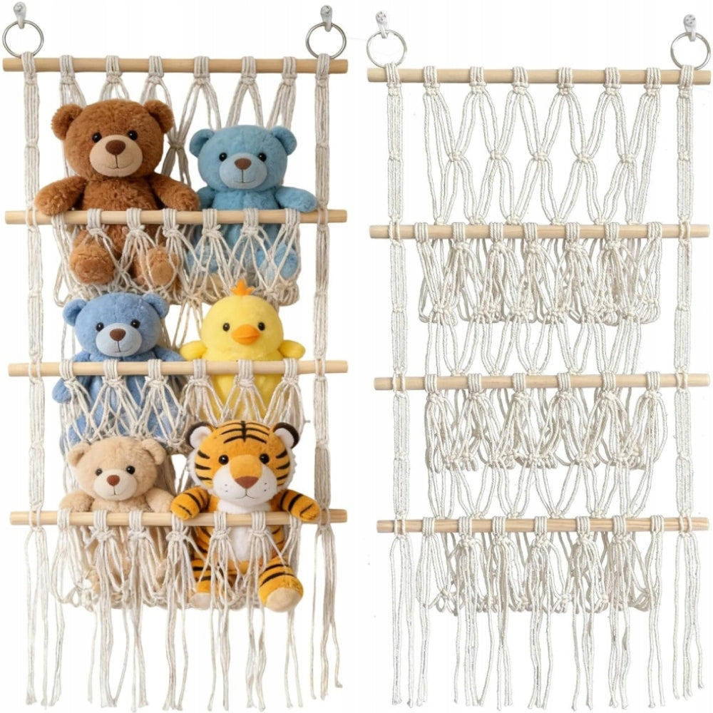 Storage of stuffed animals, 3-stage, 78 cm, storage net