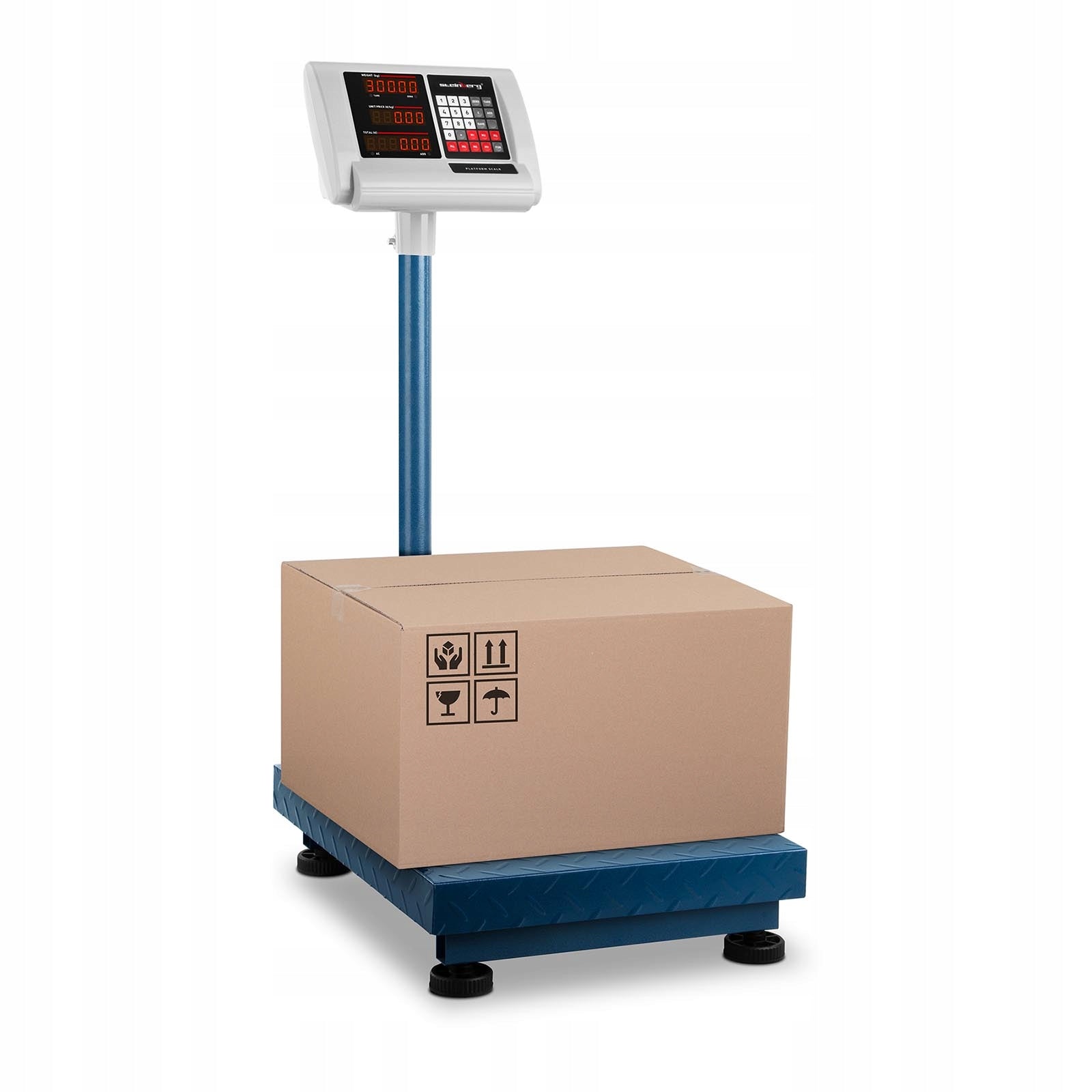 Storage platform scale 40x50 cm 300 kg 50 g battery power supply