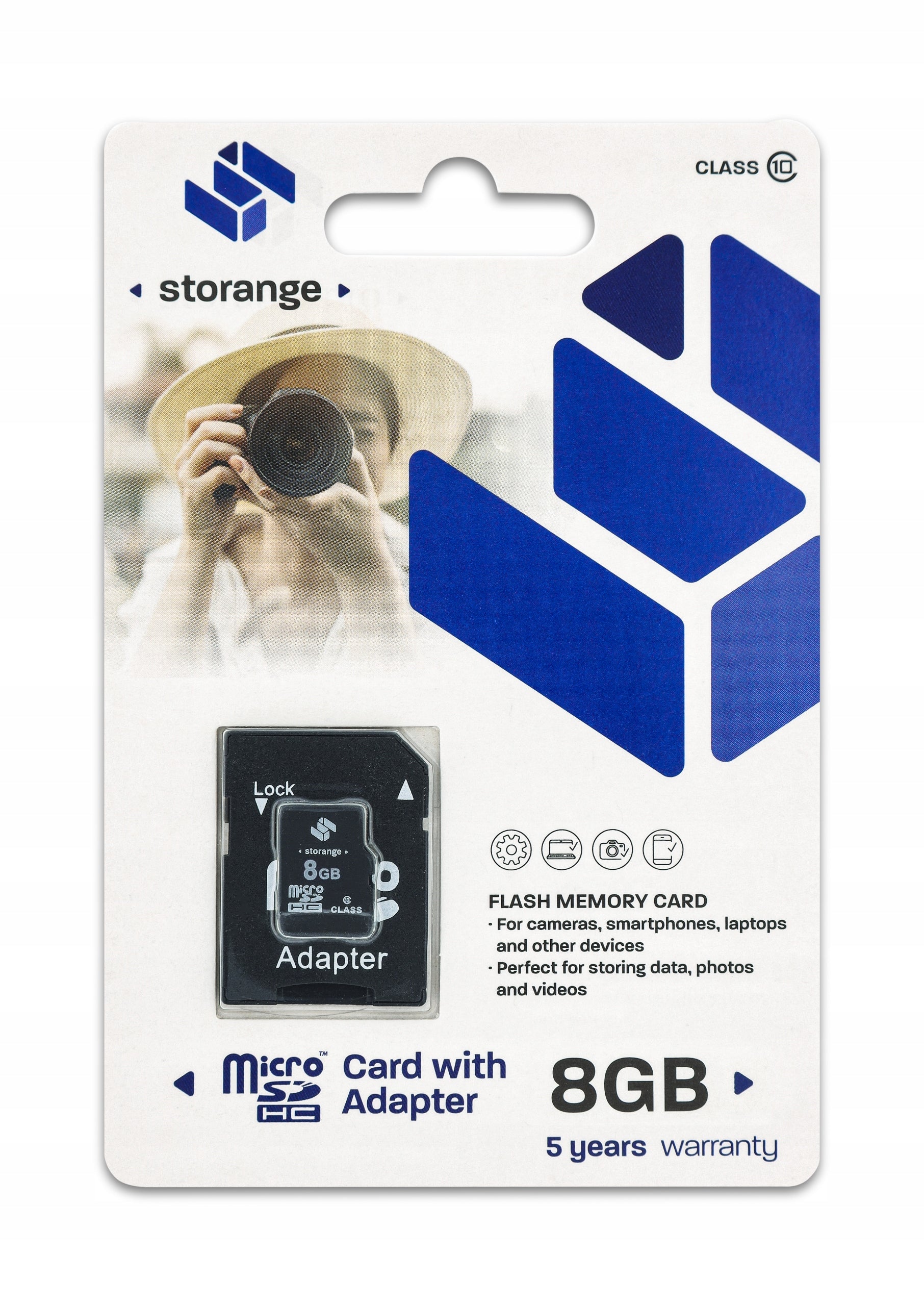 Storange MEMORY CARD 8GB Micro SD + CLAS 10 ADAPTER