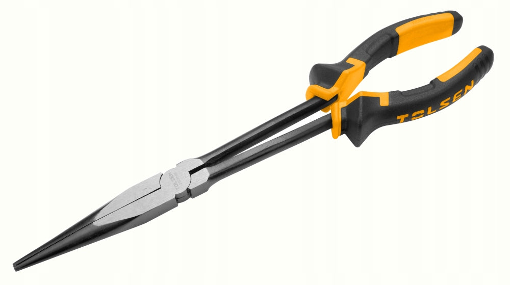 Straight Elongated Pliers TOLSEN 280 mm Tempered TPR Steel Anti Slip