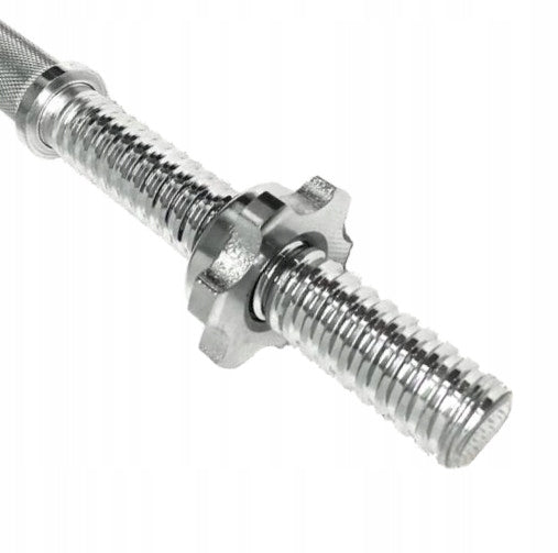 Straight Steel Barbell Bar 150cm 25mm Steel Brand SportForFun