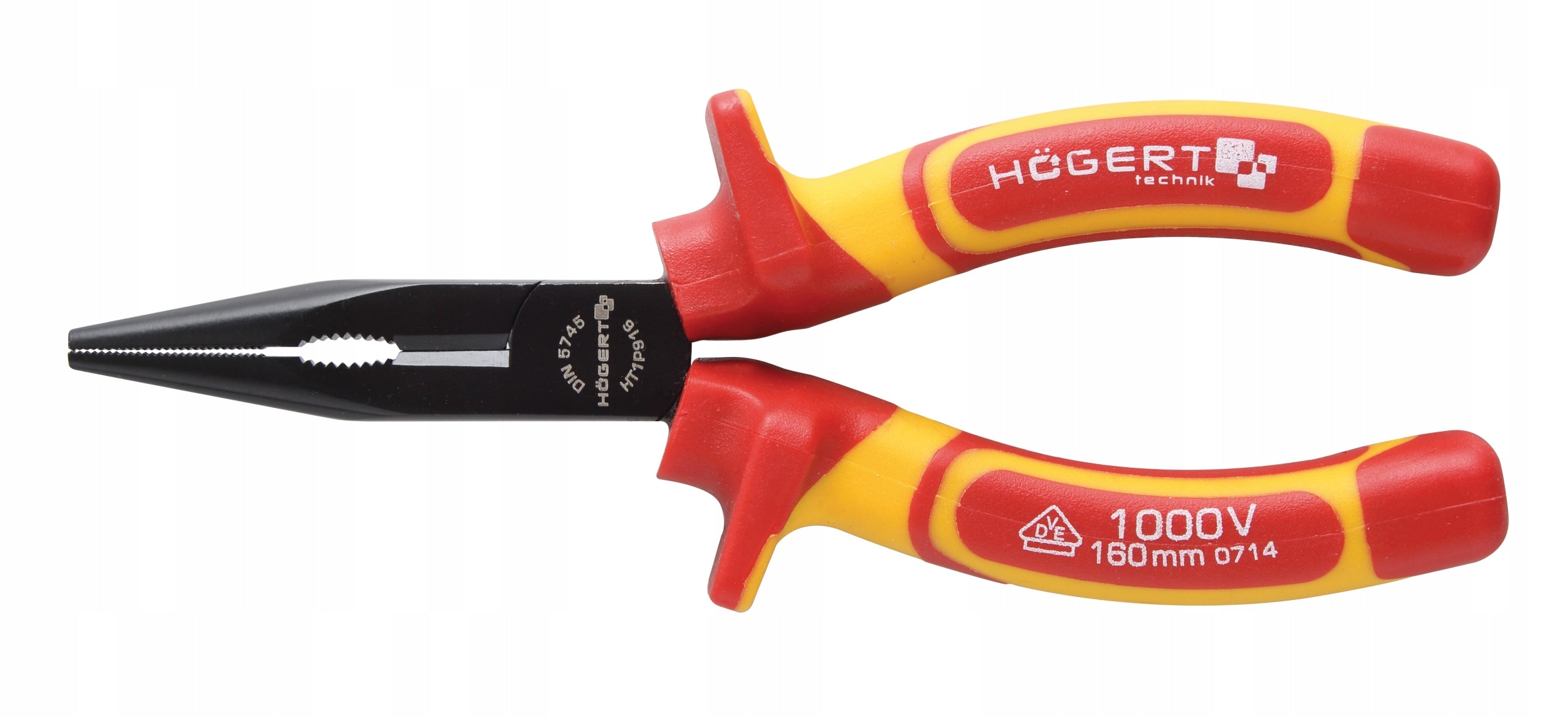 Straight elongated pliers 160mm Hogert HT1P913