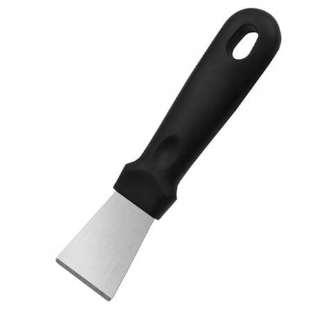 Straight scraper for stainless steel ceramic plates for burning