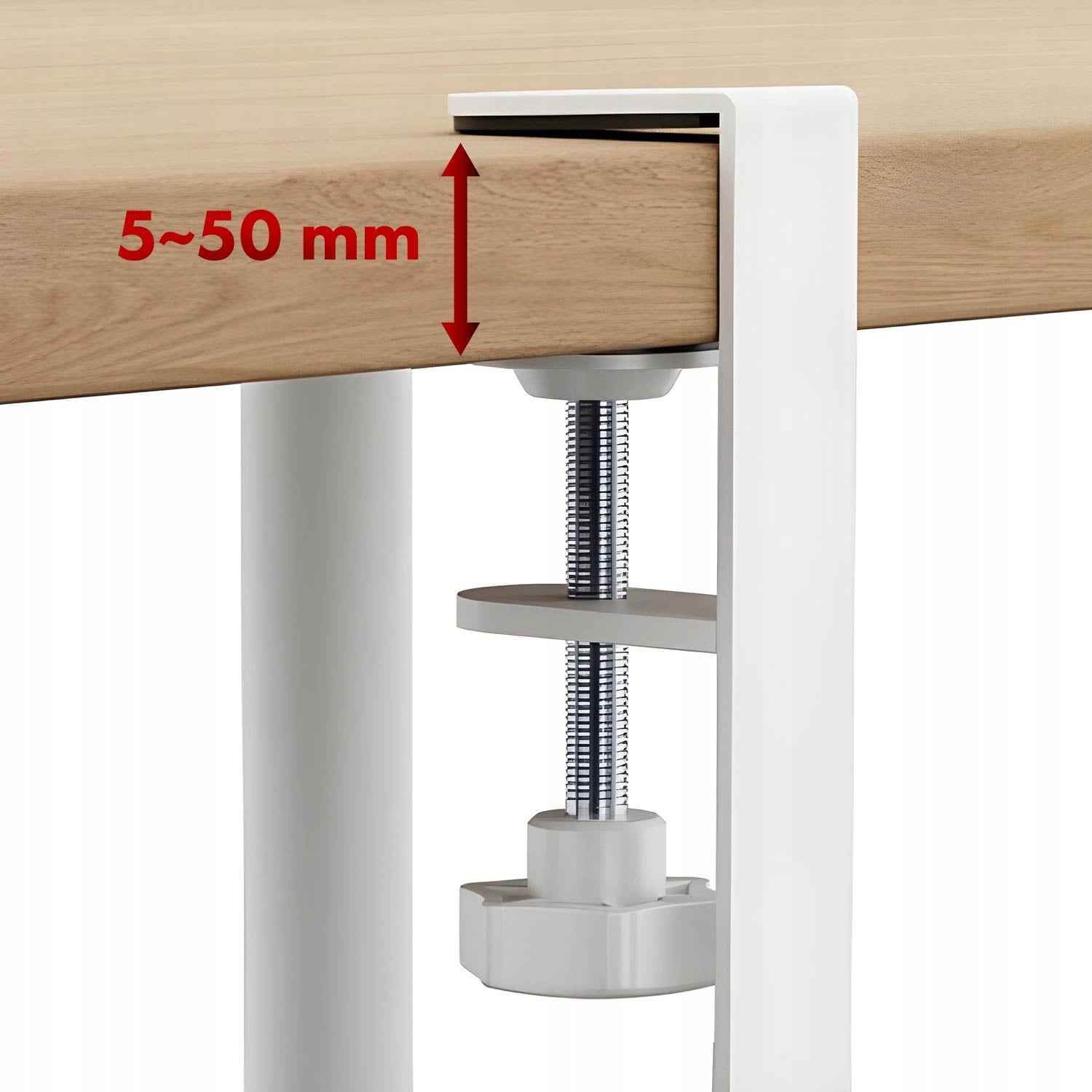 Strip Desk Organizer Cable Top White Adjustable Without Drilling Product weight with unit packaging 1.388 kg