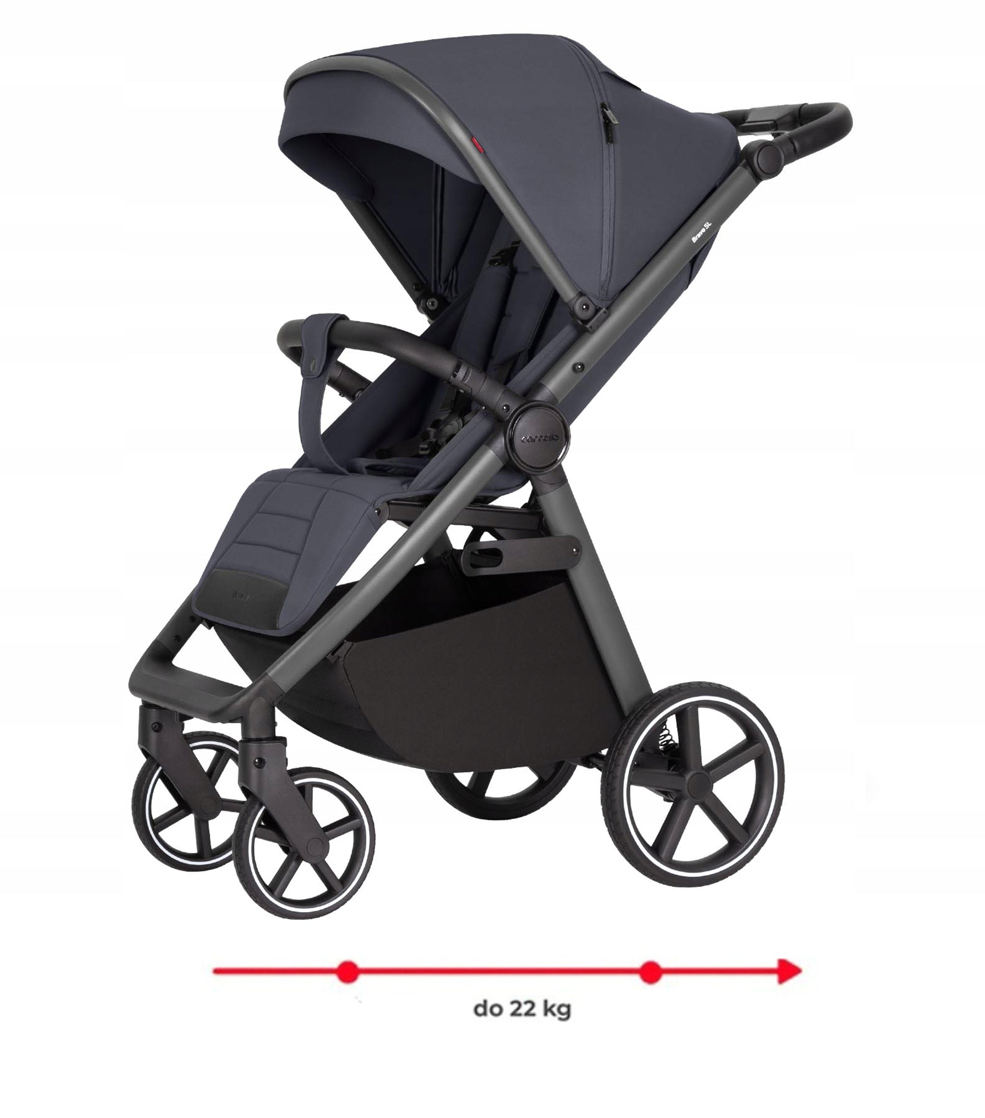 Stroller BRAVO SL DELUXE 2026 Stroller LARGE WHEELS 0-22 KG ACCESSORIES Manufacturer code 6900085012315