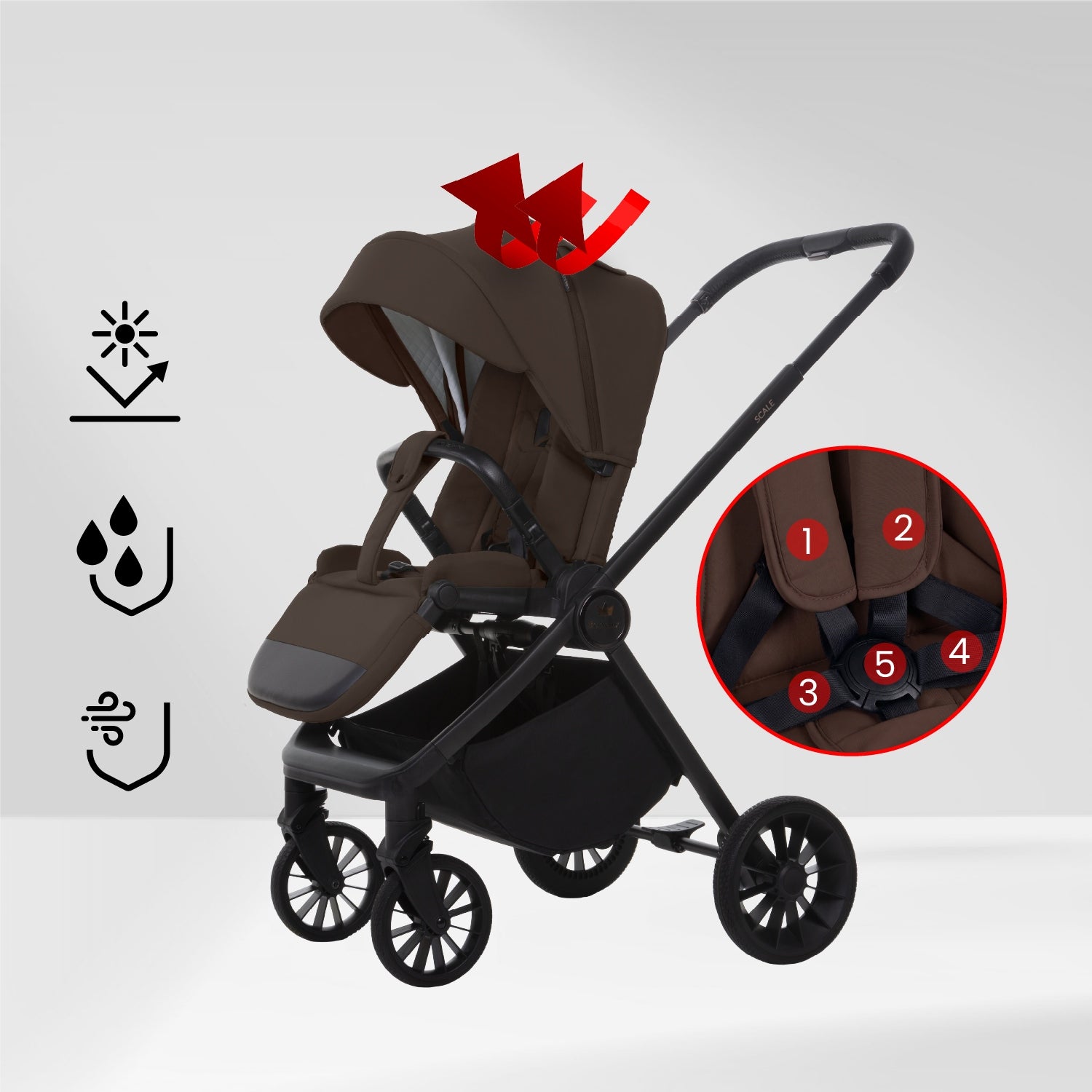 Stroller BabyLux SCALE Lightweight Urban Folding Stroller Sleeping Bag Packaging status original