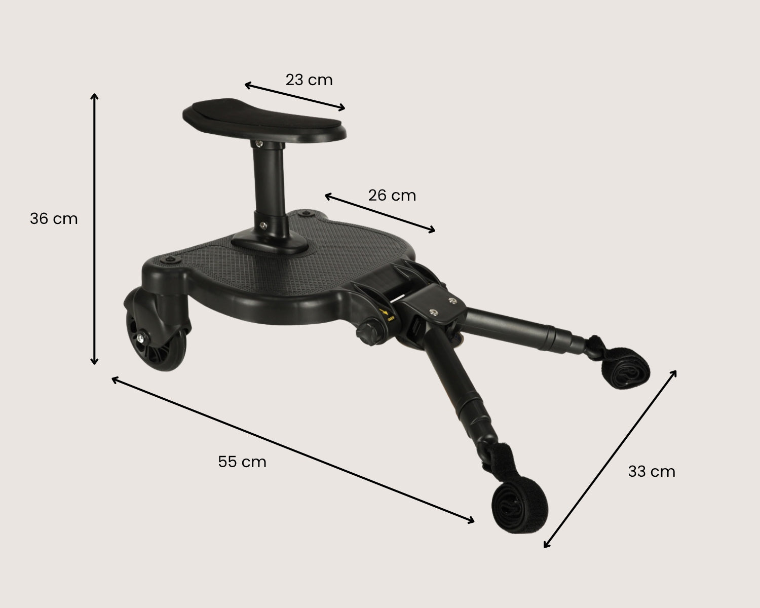 Stroller Board with Seat for Child, Foldable, Universal, 2-in-1, 25kg Manufacturer code ZREE DOSTAWKA DO WÓZKA