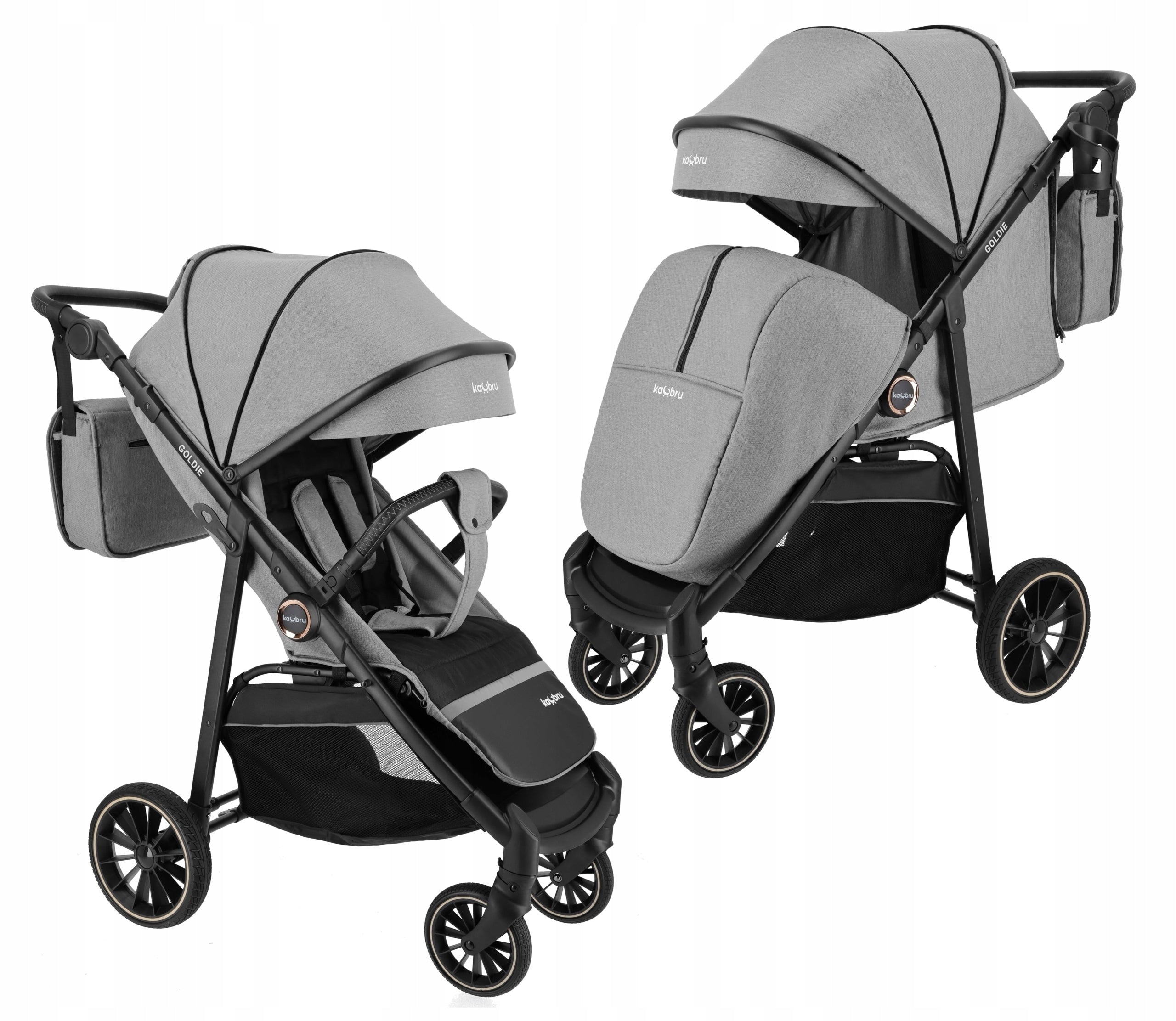Stroller KacBru GOLDIE Grey up to 22kg Create your own set!