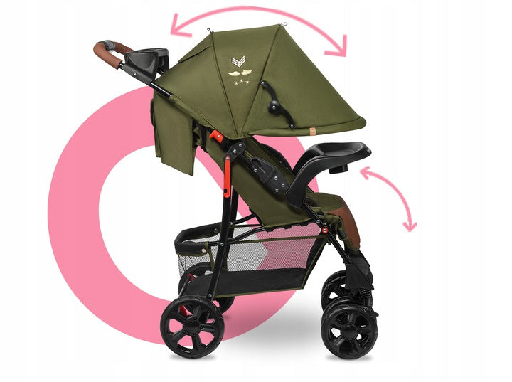 Stroller LIGHTWEIGHT Stroller LARGE Wheels Large Basket BAG Lionelo Emma Brand Lionelo