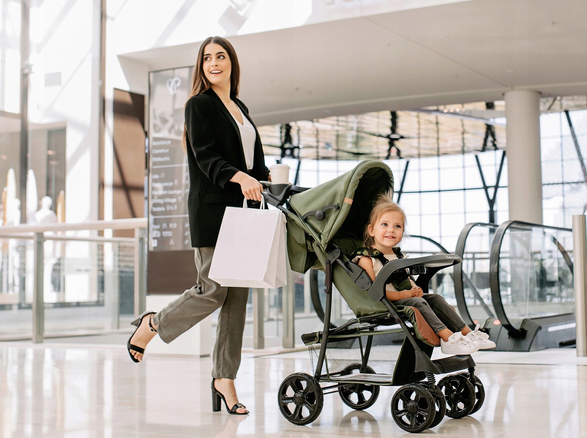 Stroller LIGHTWEIGHT Stroller LARGE Wheels Large Basket BAG Lionelo Emma EAN (GTIN) 5902581656650