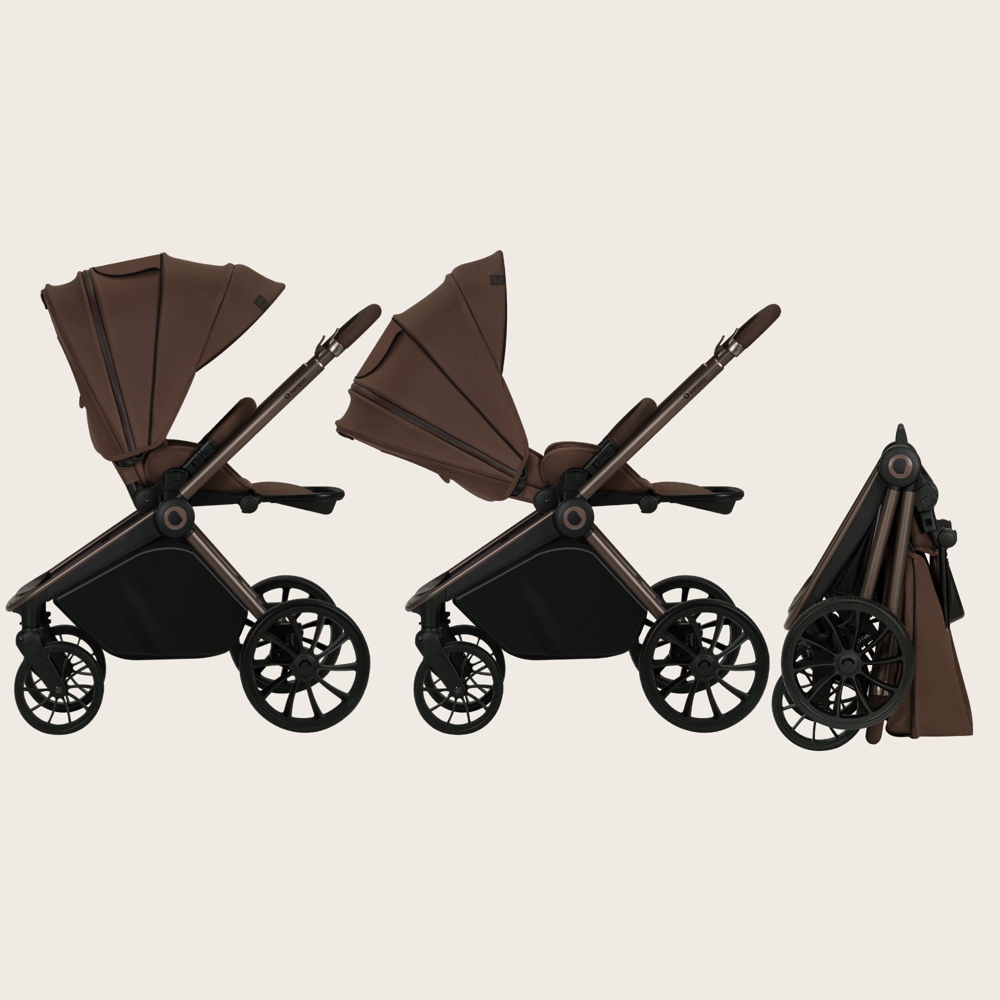 Stroller LIONELO MIKA PLUS Mocha Mousse Packaging status original
