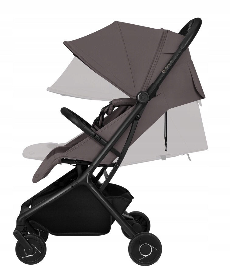 Stroller LIONELO Sia Grey Color shades of brown and beige