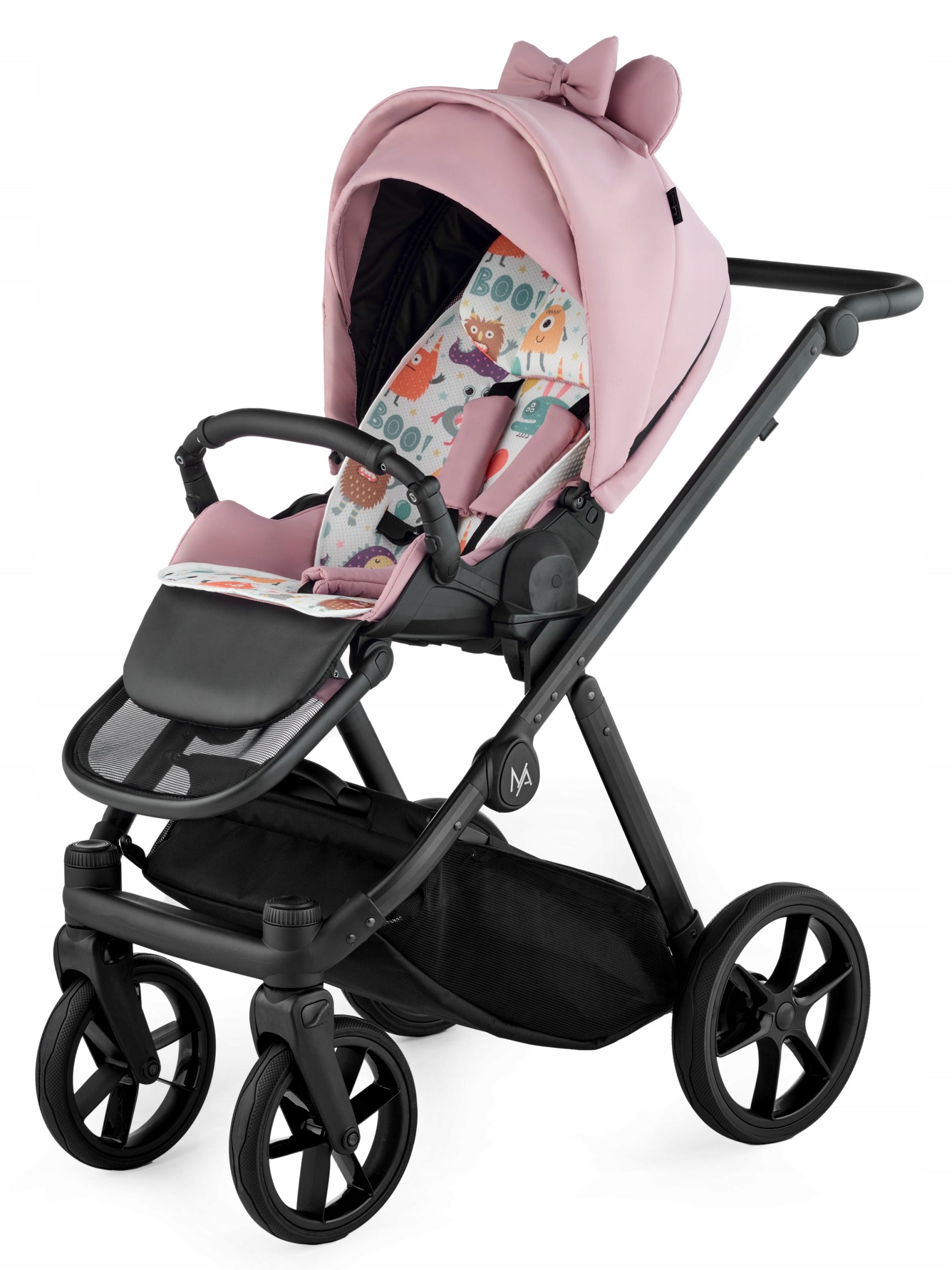 Stroller Natoni Joy New pink aluminum up to 22 kg