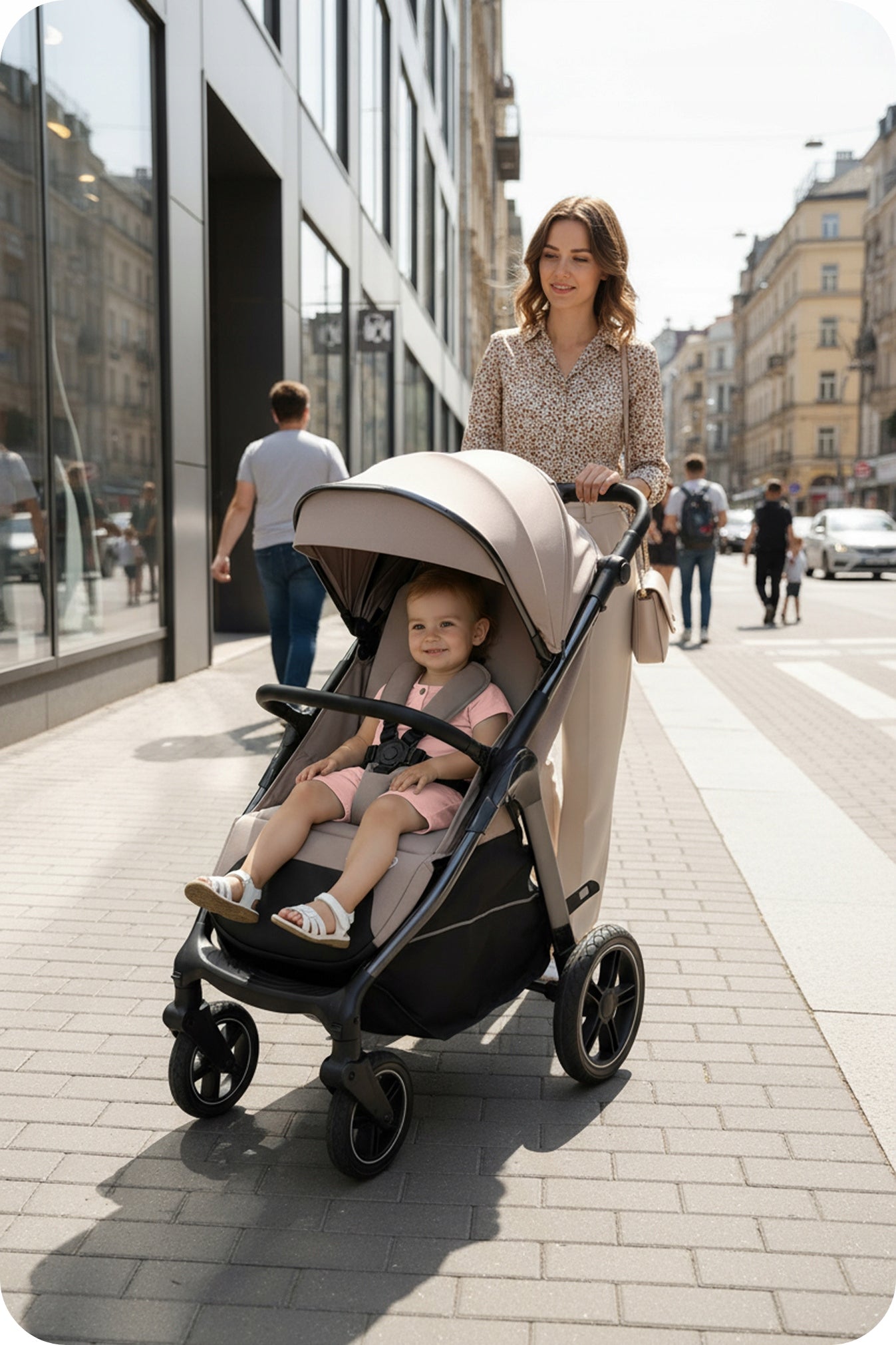 Stroller SIROCCO large wheels 28cm Shock absorption up to 22kg Packaging status original