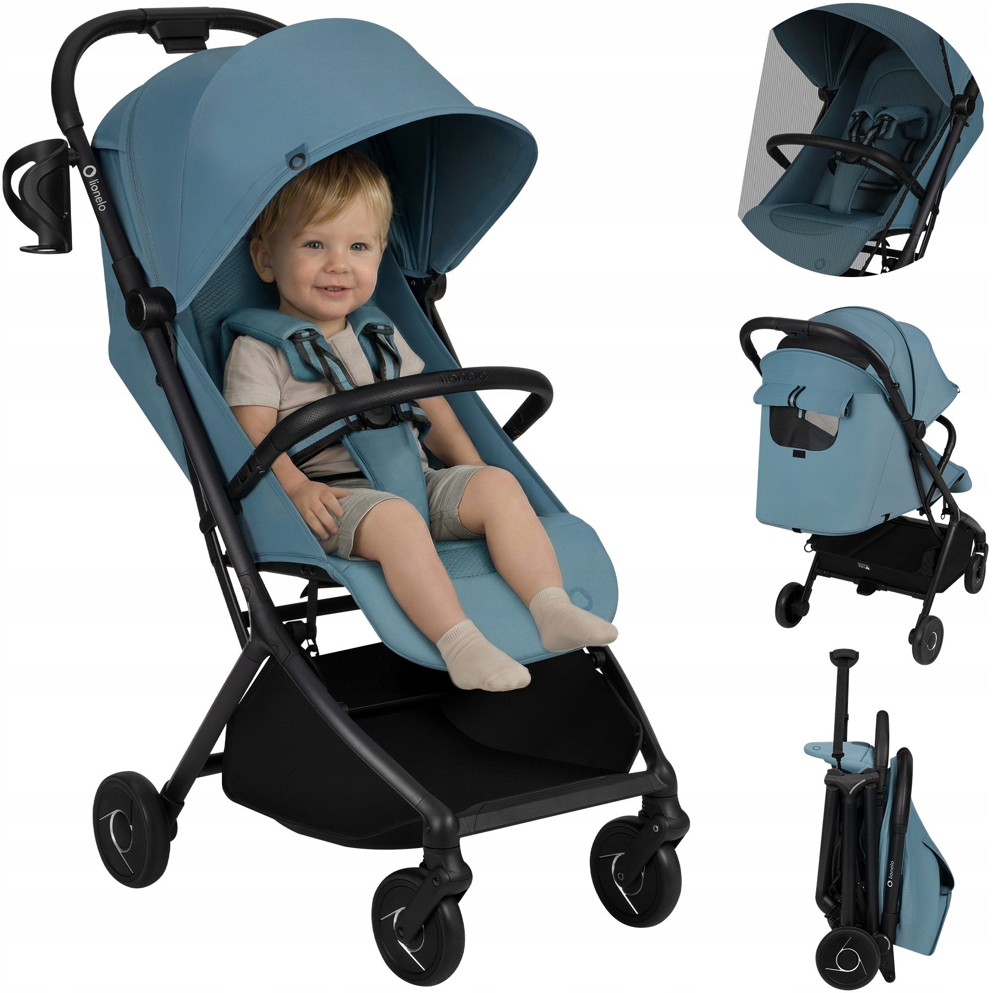 Stroller ULTRALIGHT STROLLER cushioning + ACCESSORIES Lionelo Sia