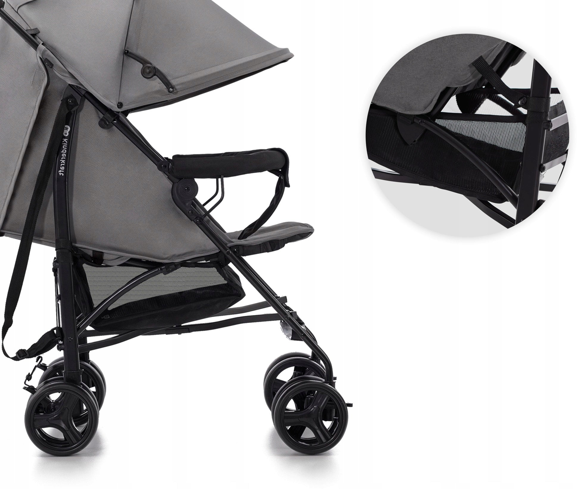 Stroller UMBRELLA Kinderkraft TIK lightweight foldable compact grey Manufacturer code 5902533922833