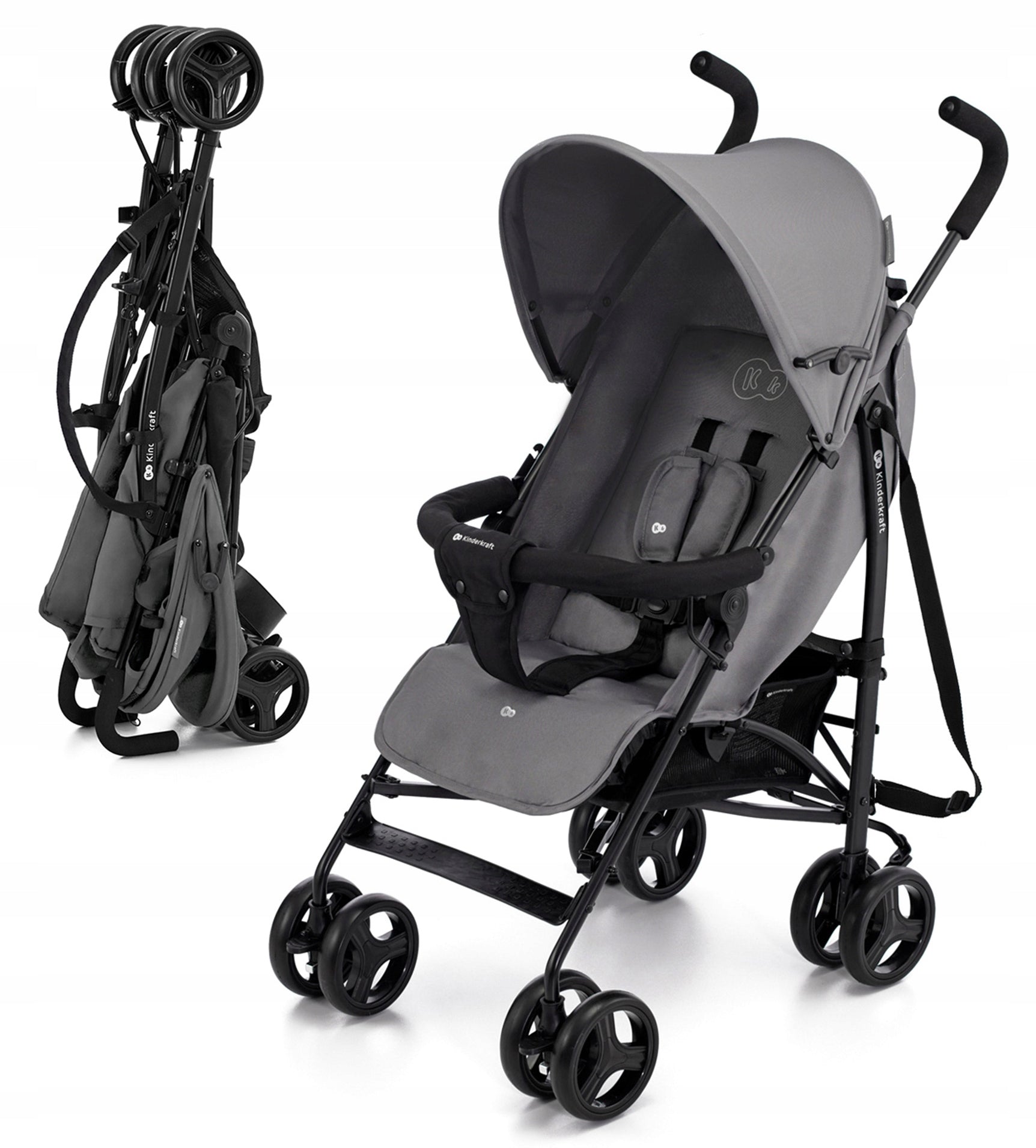 Stroller UMBRELLA Kinderkraft TIK lightweight foldable compact grey