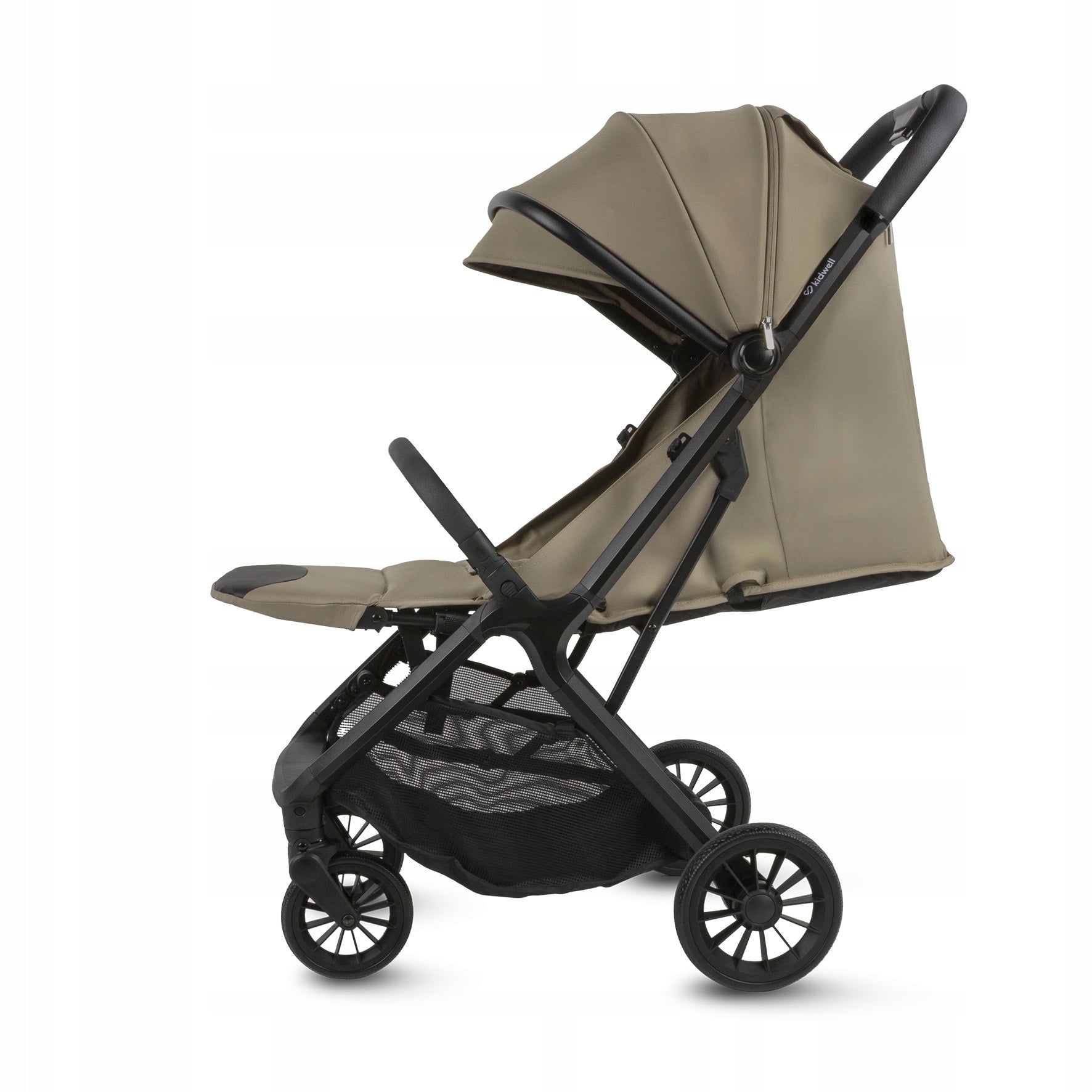 Stroller compact KIDWELL AURO brown beige AUTOFOLD light maneuverable Brand Kidwell