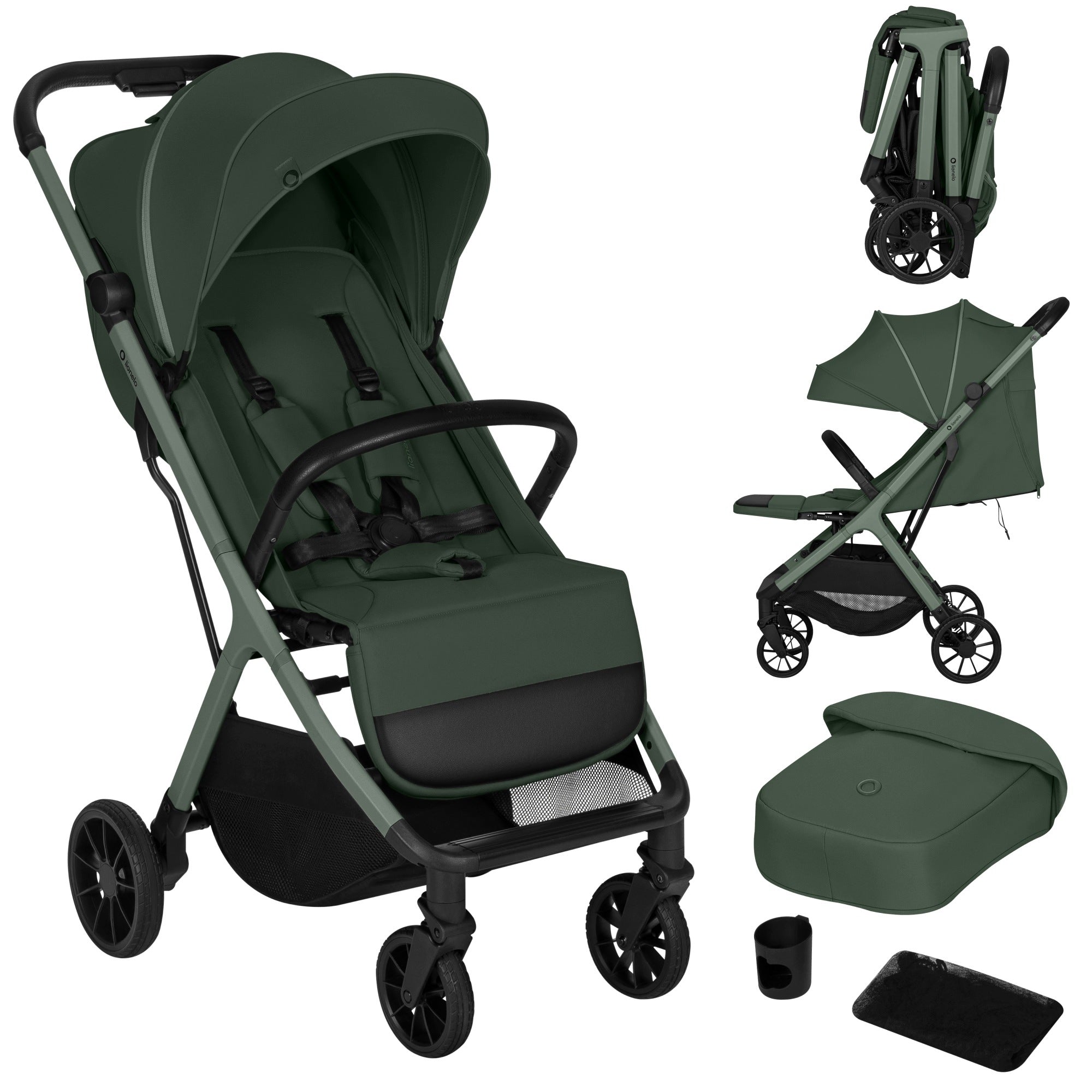 Stroller compact folding stroller up to 22 kg Lionelo Cloe Plus Packaging status original