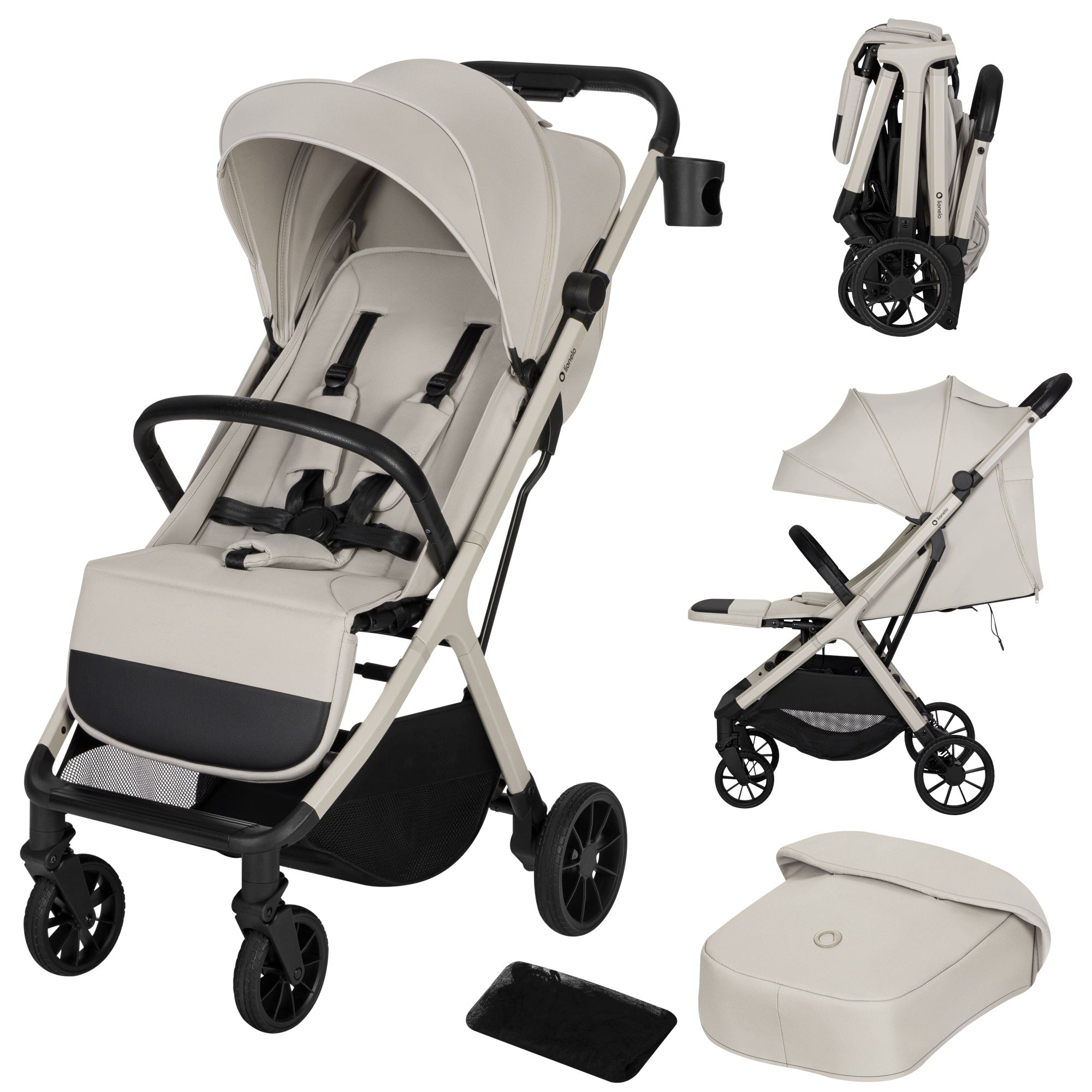 Stroller compact folding stroller up to 22 kg Lionelo Cloe Plus