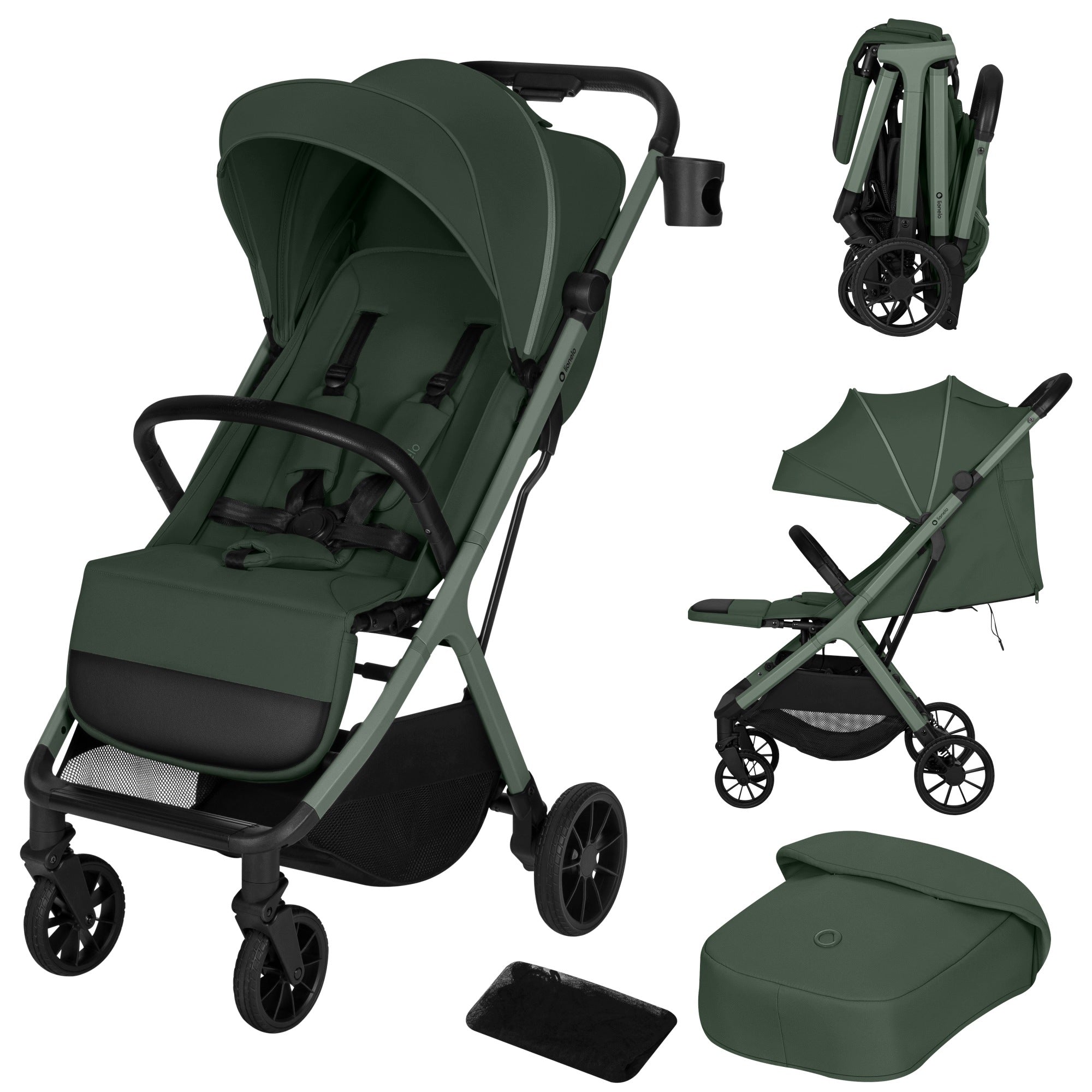 Stroller compact folding stroller up to 22 kg Lionelo Cloe Plus