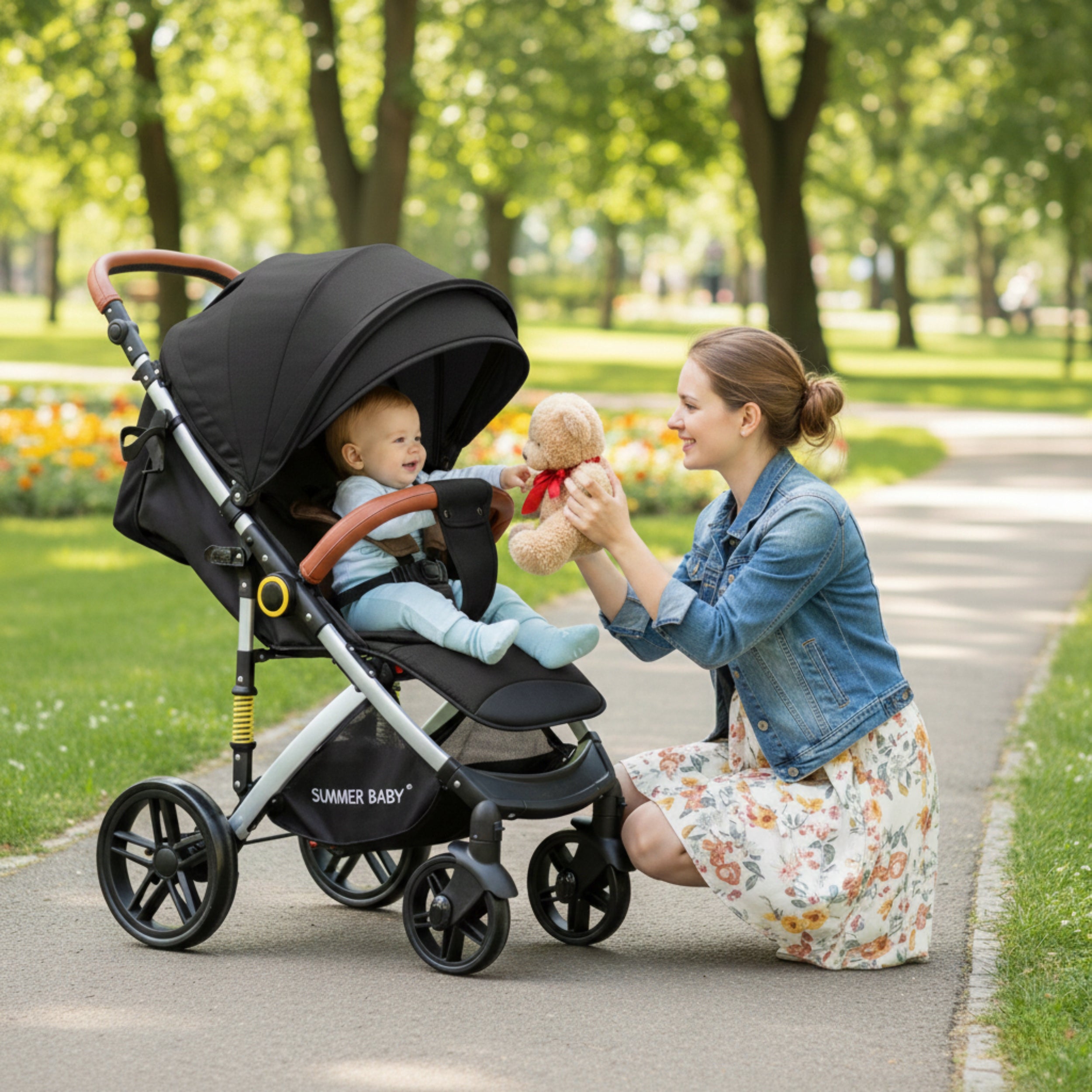 Stroller folding cup holder +foil black SUMMER BABY Packaging status original